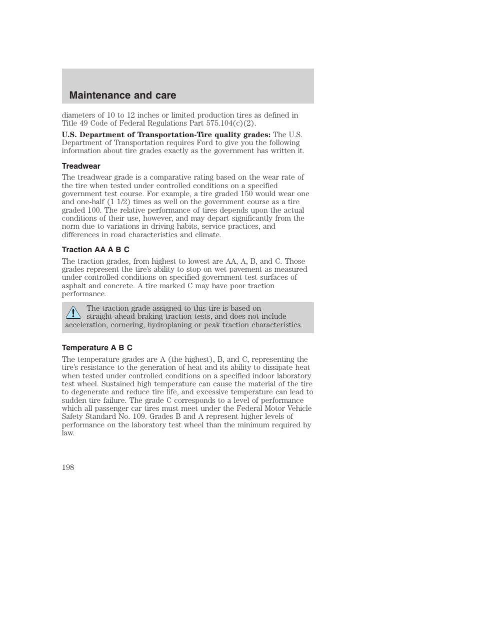 Maintenance and care | FORD F-250 User Manual | Page 198 / 256
