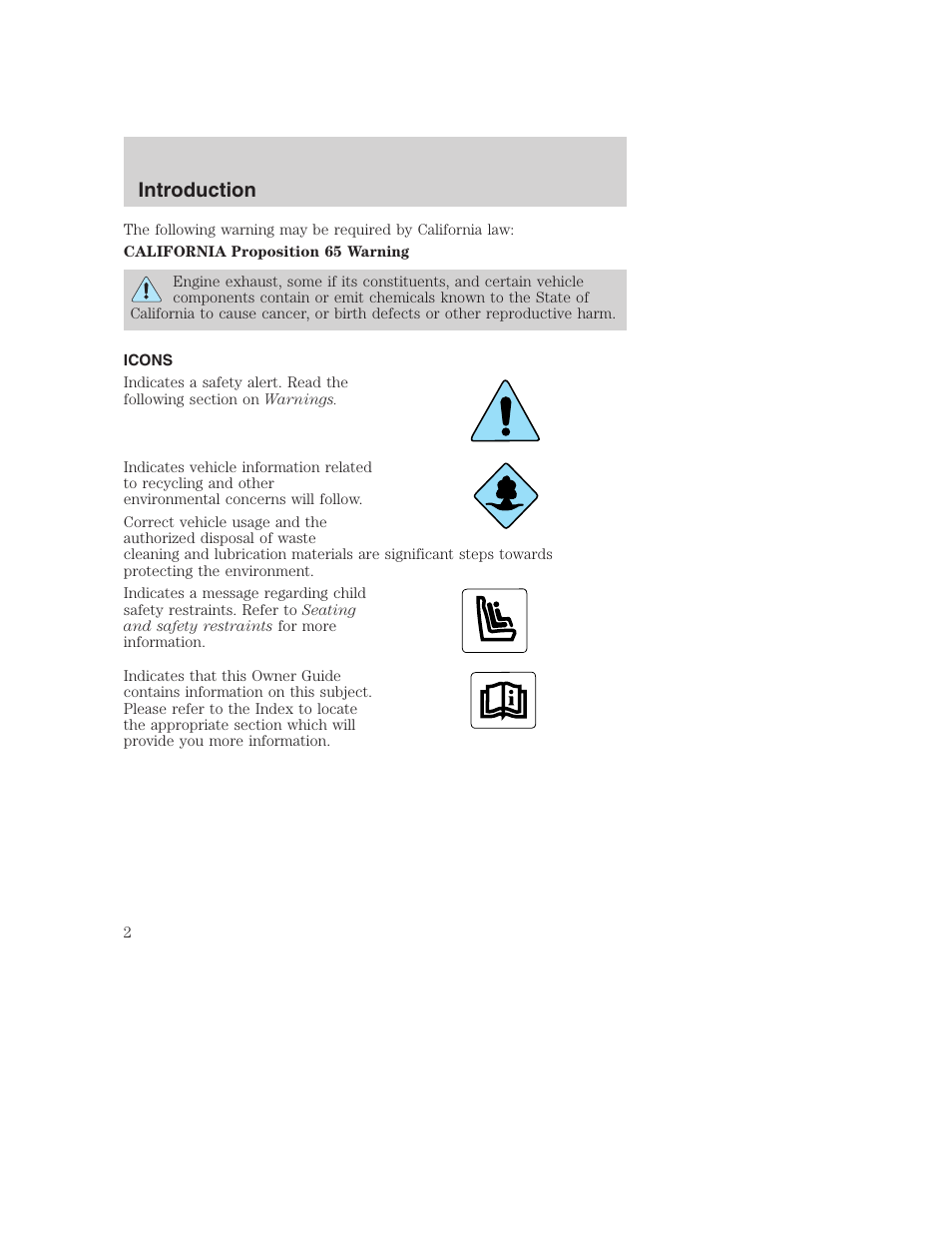 Introduction | FORD F-250 User Manual | Page 2 / 256