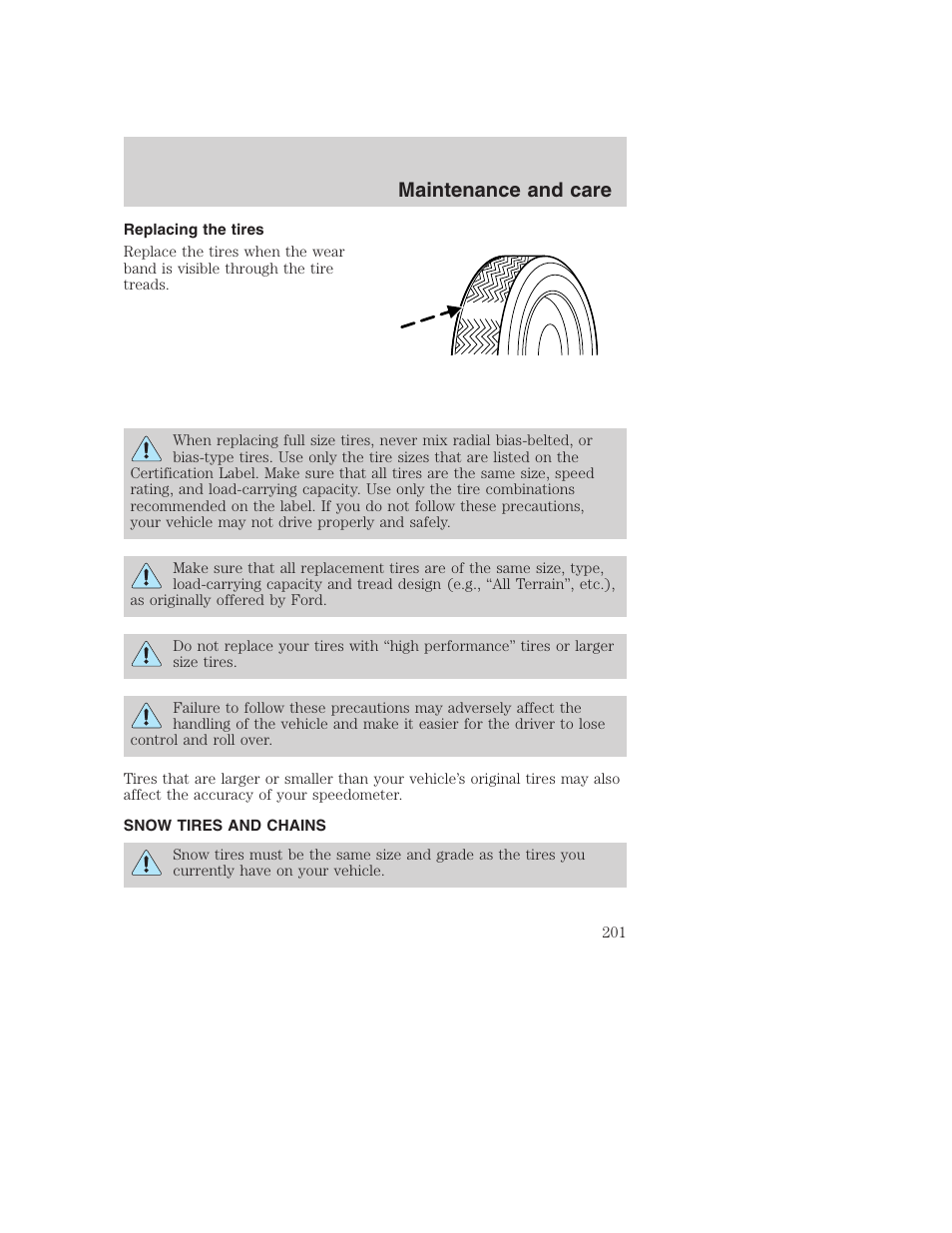 Maintenance and care | FORD F-250 User Manual | Page 201 / 256