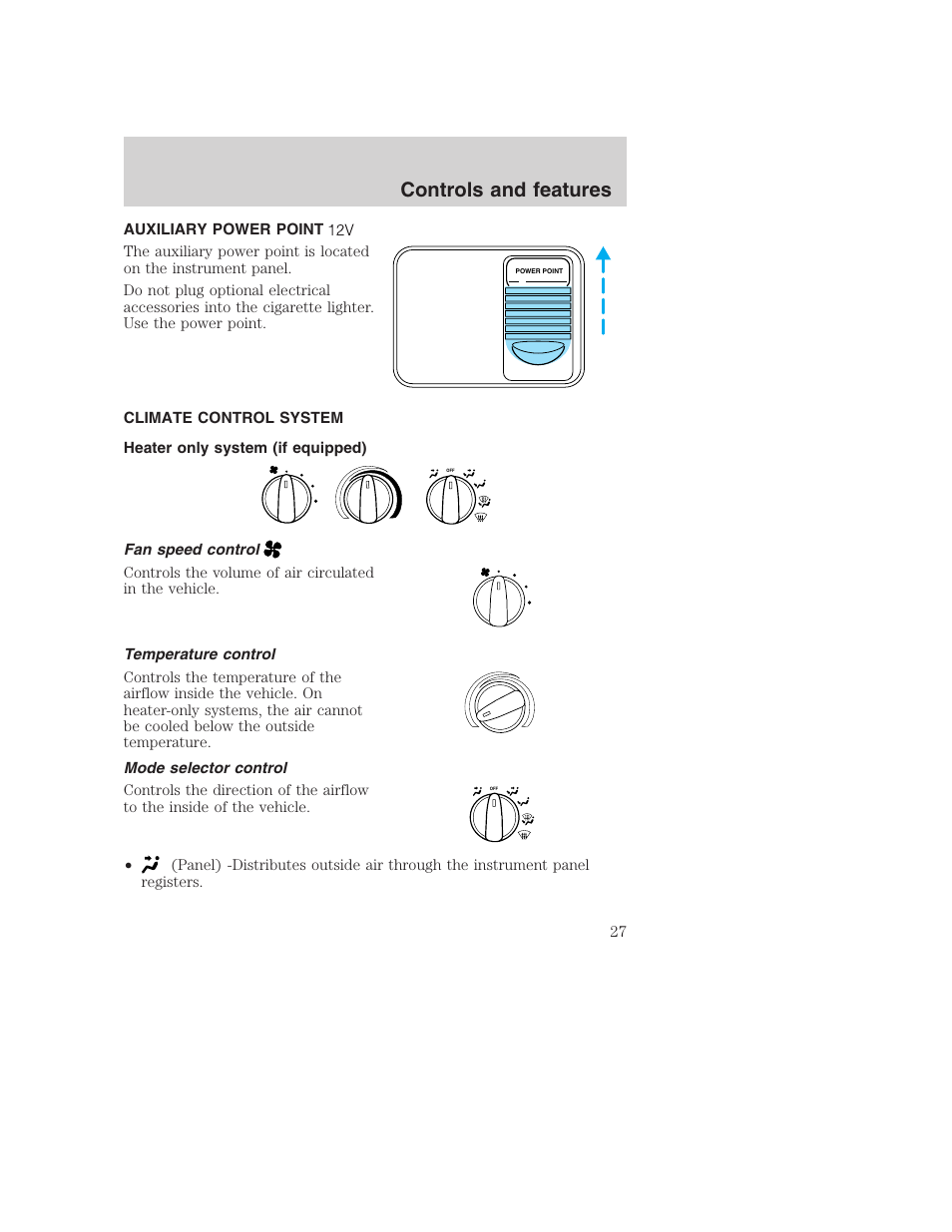Controls and features | FORD F-250 User Manual | Page 27 / 256
