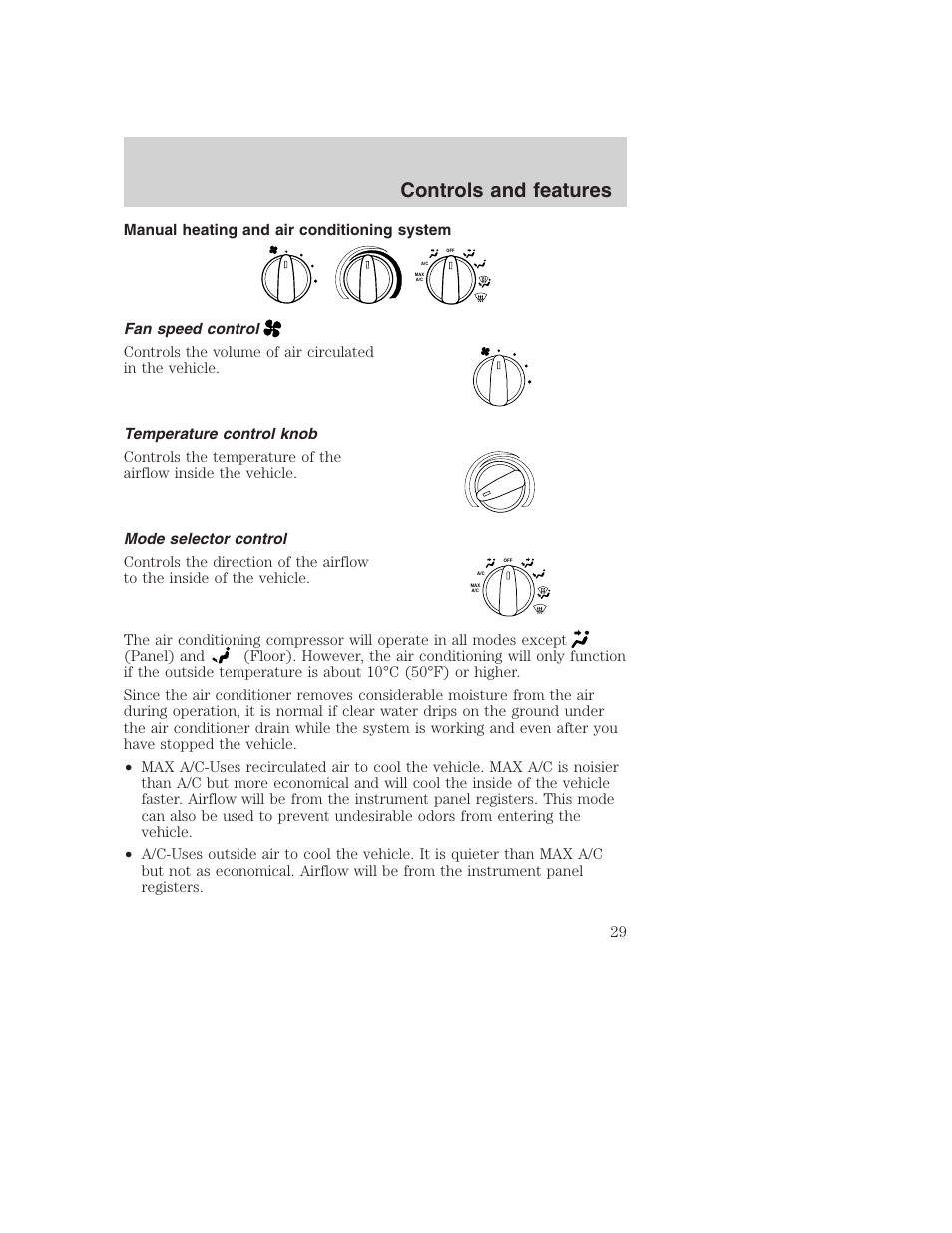 Controls and features | FORD F-250 User Manual | Page 29 / 256