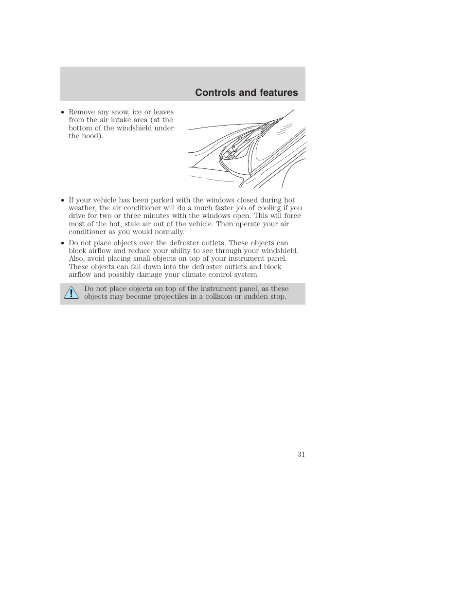 Controls and features | FORD F-250 User Manual | Page 31 / 256
