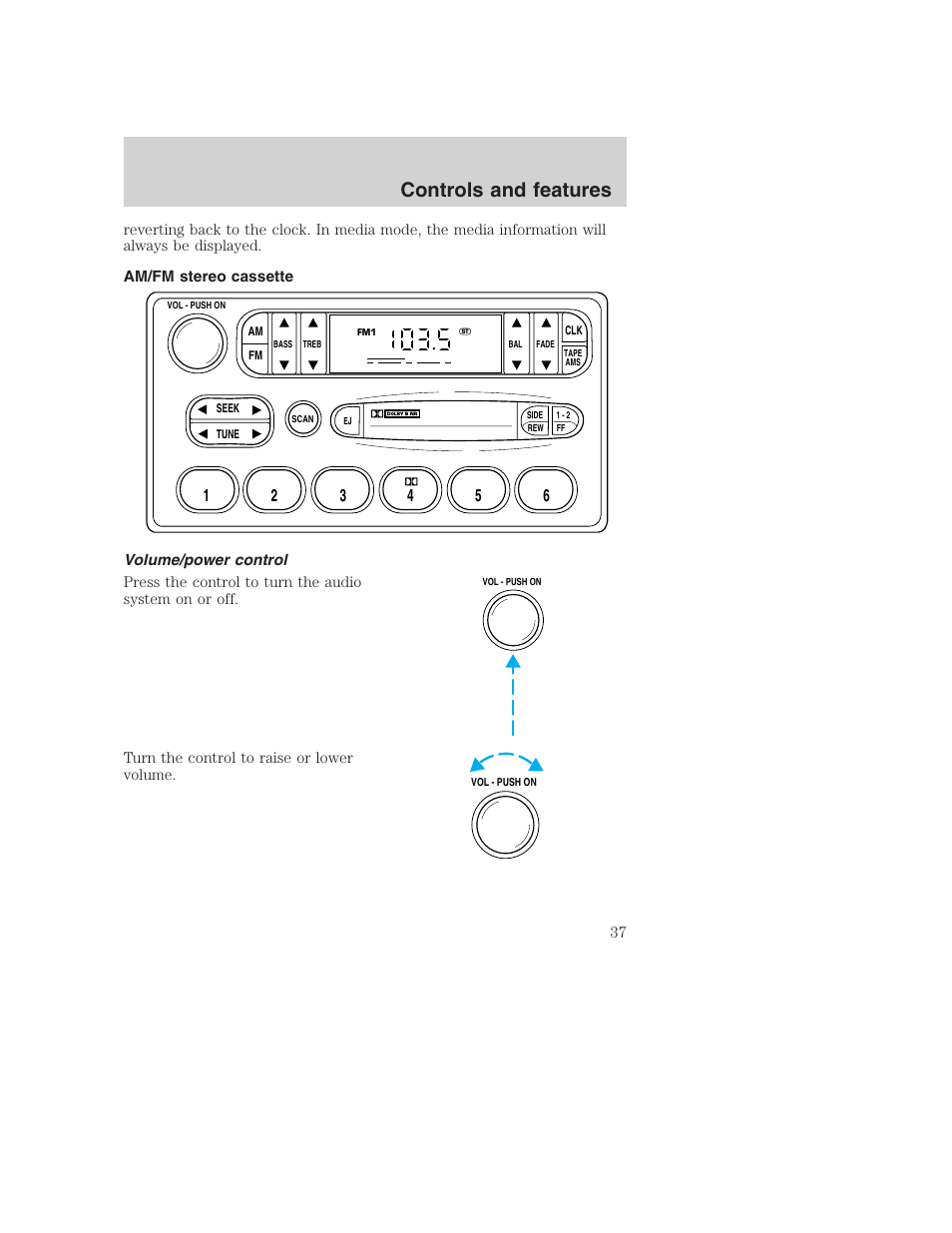 Controls and features | FORD F-250 User Manual | Page 37 / 256