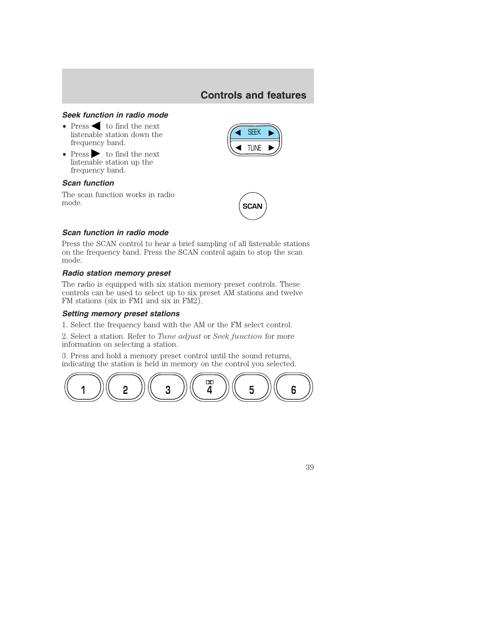 Controls and features | FORD F-250 User Manual | Page 39 / 256