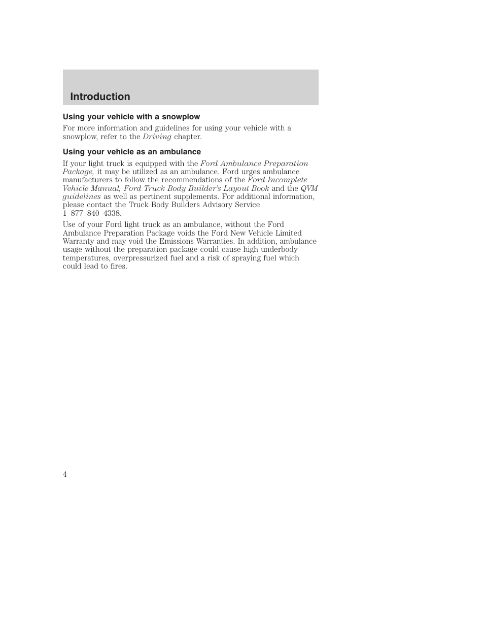 Introduction | FORD F-250 User Manual | Page 4 / 256