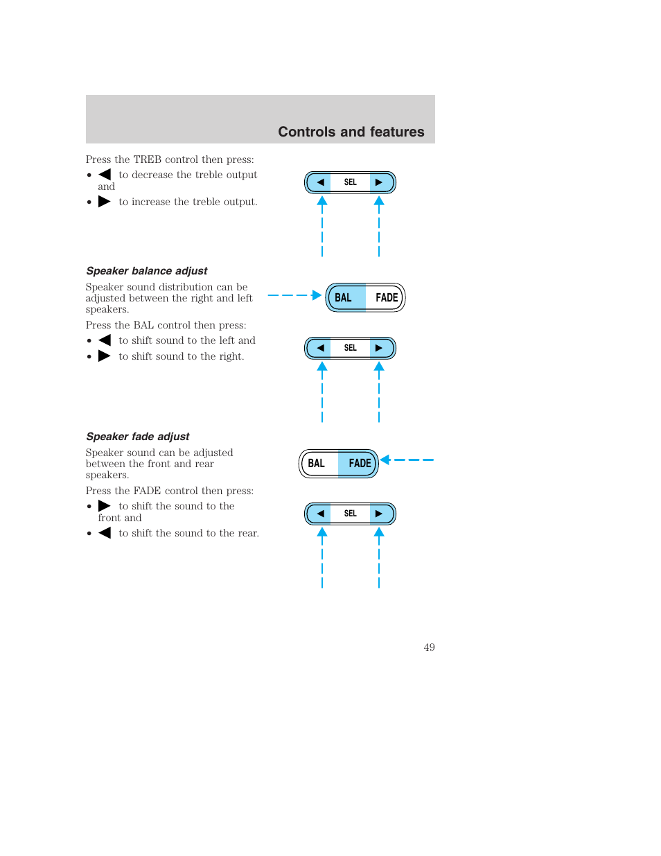 Controls and features | FORD F-250 User Manual | Page 49 / 256