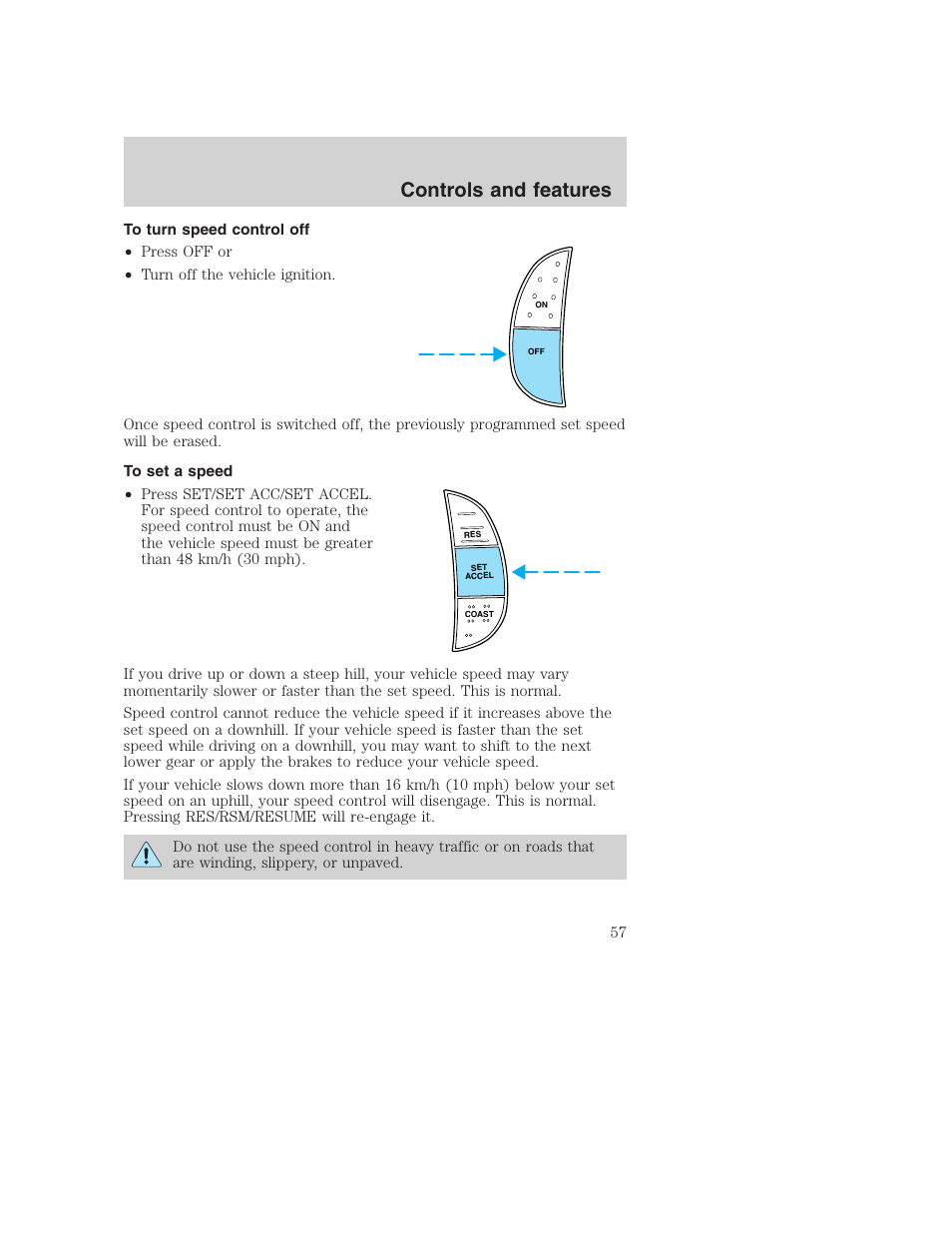 Controls and features | FORD F-250 User Manual | Page 57 / 256