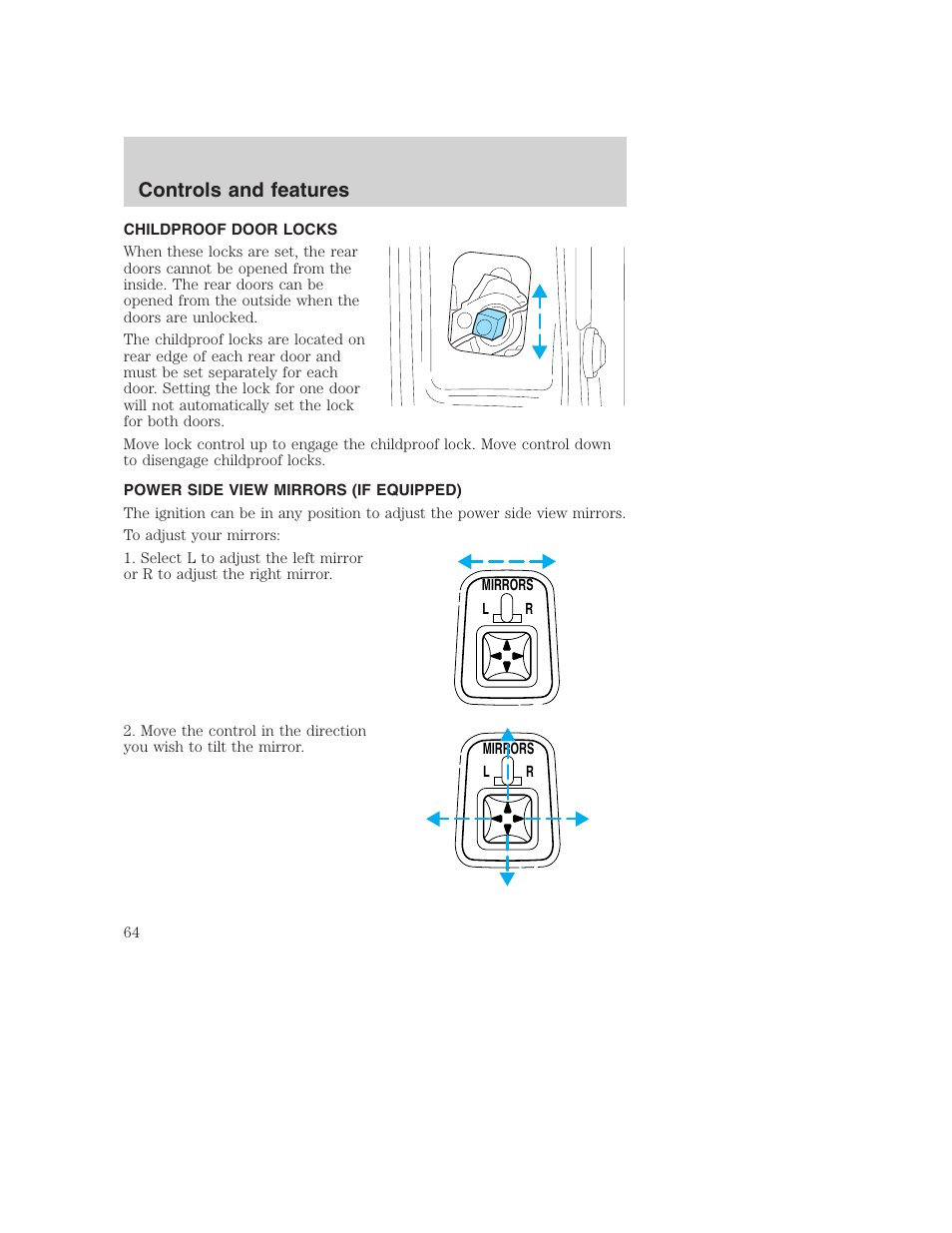 Controls and features | FORD F-250 User Manual | Page 64 / 256