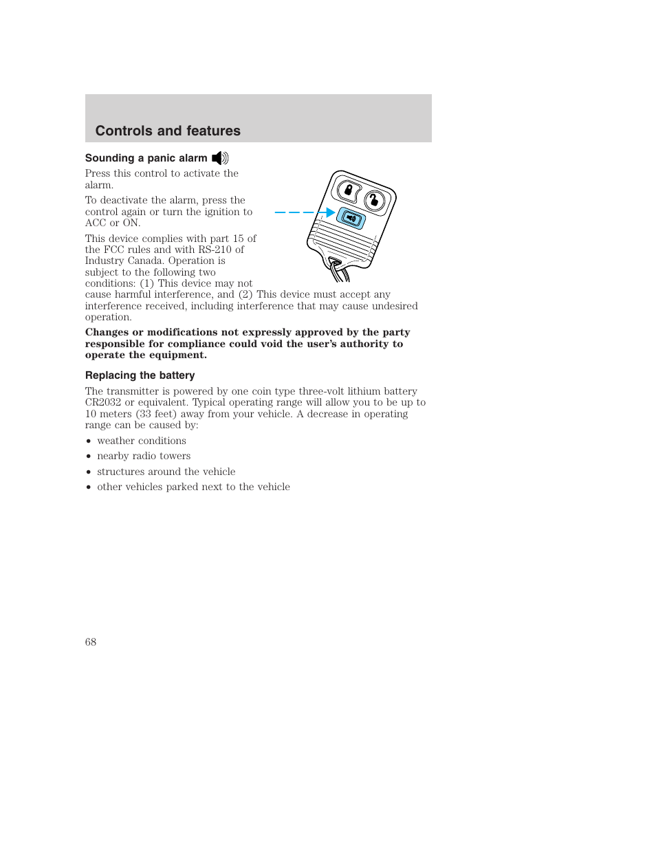 Controls and features | FORD F-250 User Manual | Page 68 / 256