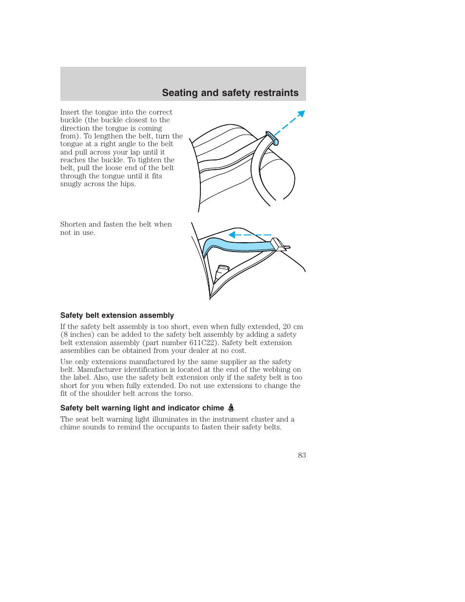 Seating and safety restraints | FORD F-250 User Manual | Page 83 / 256