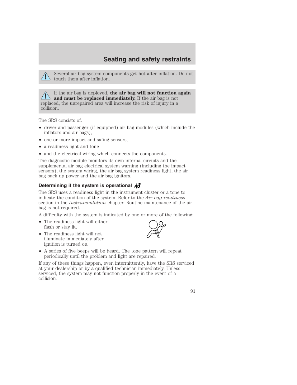 Seating and safety restraints | FORD F-250 User Manual | Page 91 / 256