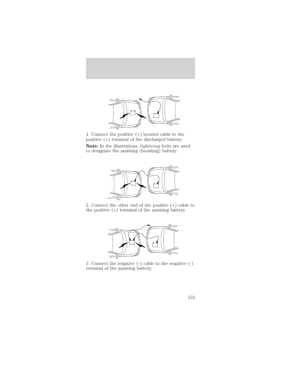Roadside emergencies | FORD 1998 Mustang User Manual | Page 121 / 192