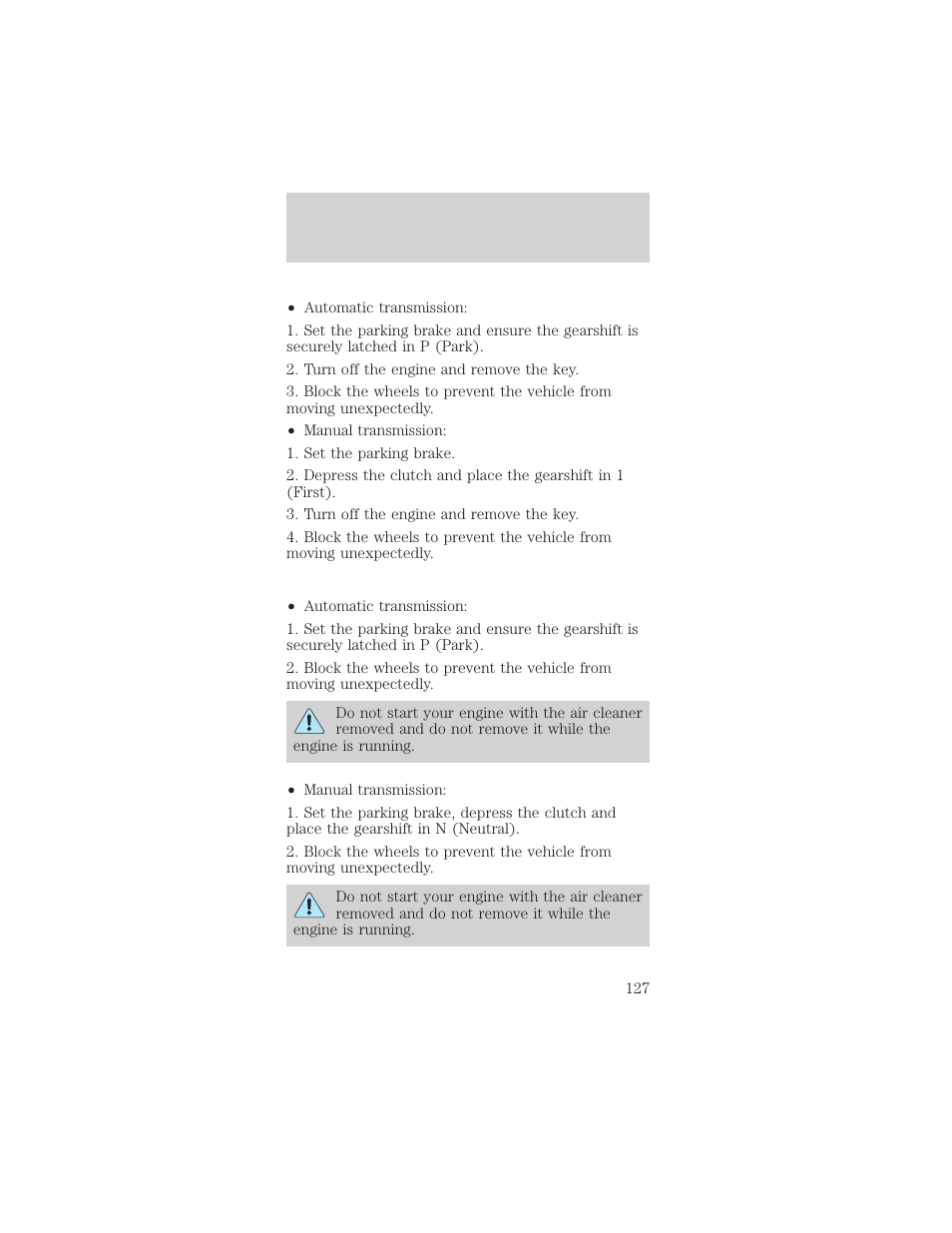 Maintenance and care | FORD 1998 Mustang User Manual | Page 127 / 192