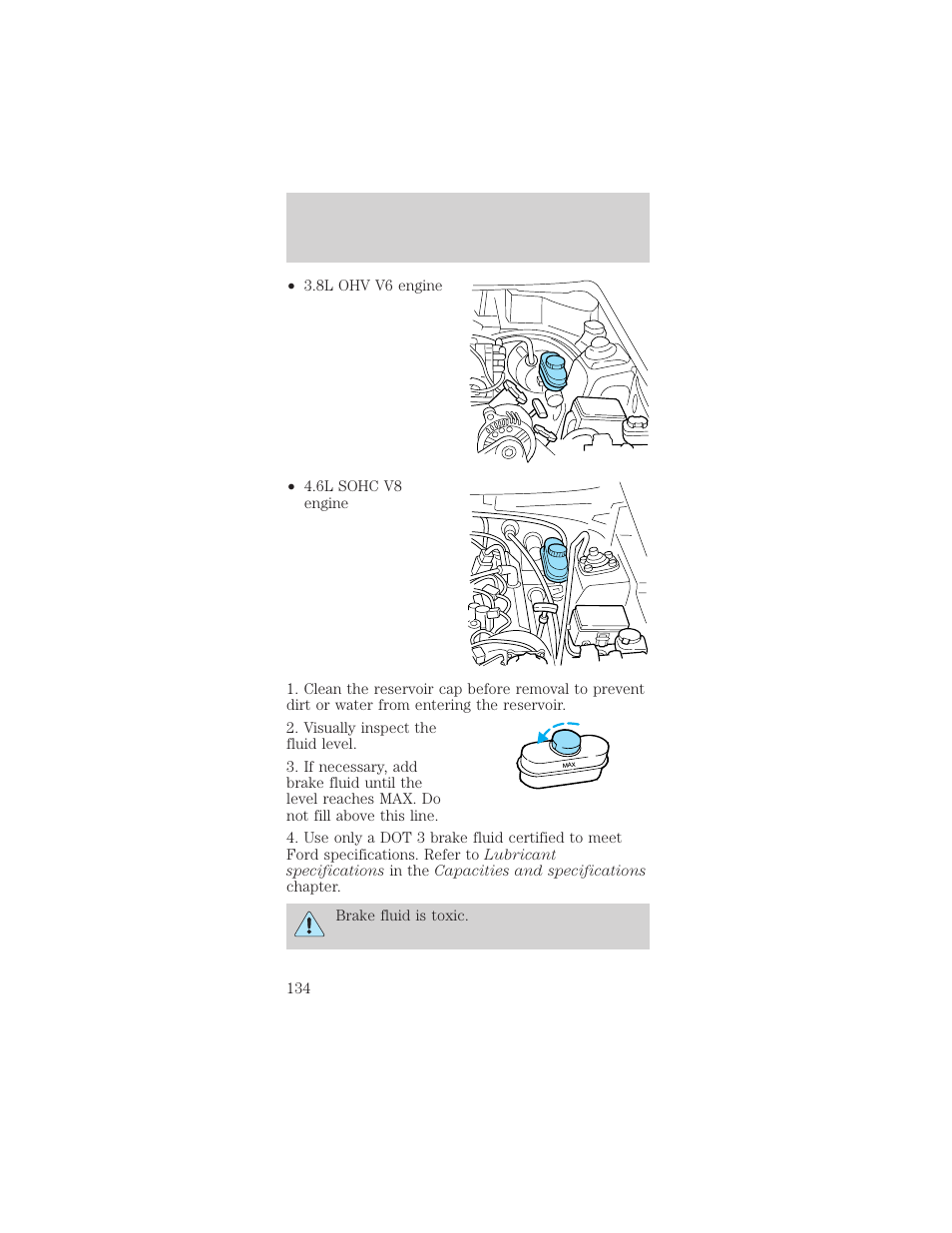 Maintenance and care | FORD 1998 Mustang User Manual | Page 134 / 192