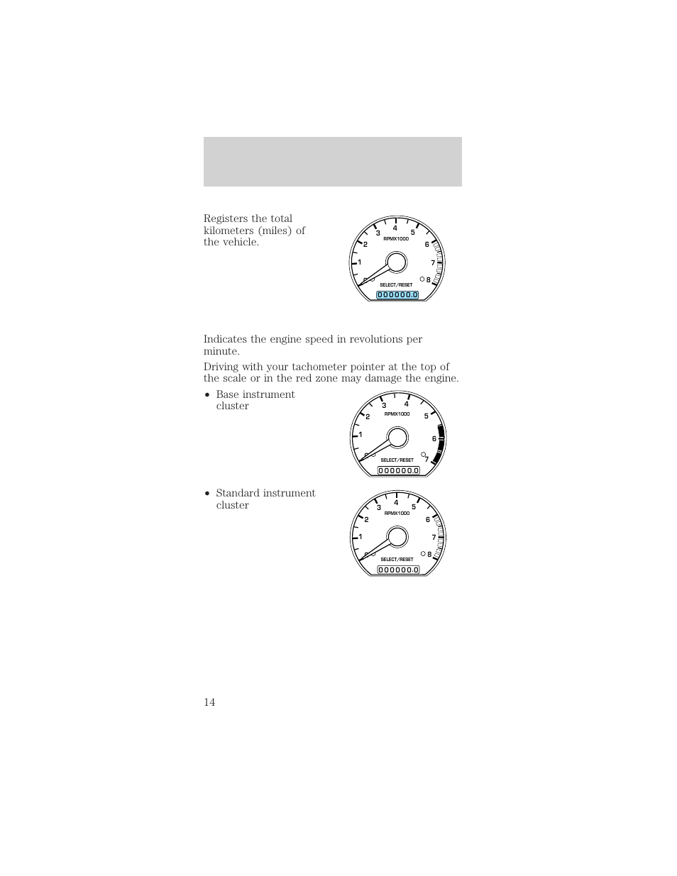 Instrumentation | FORD 1998 Mustang User Manual | Page 14 / 192