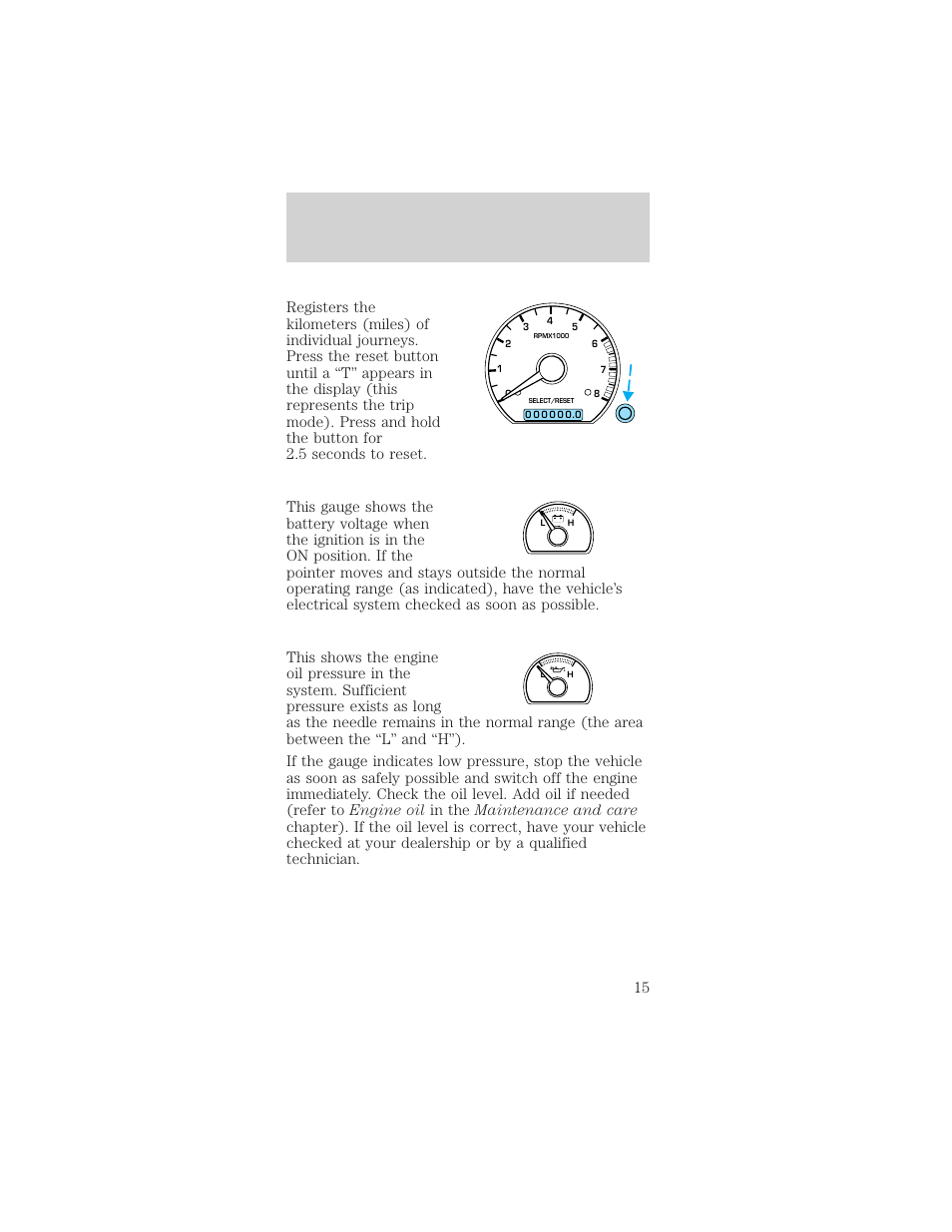 Instrumentation | FORD 1998 Mustang User Manual | Page 15 / 192