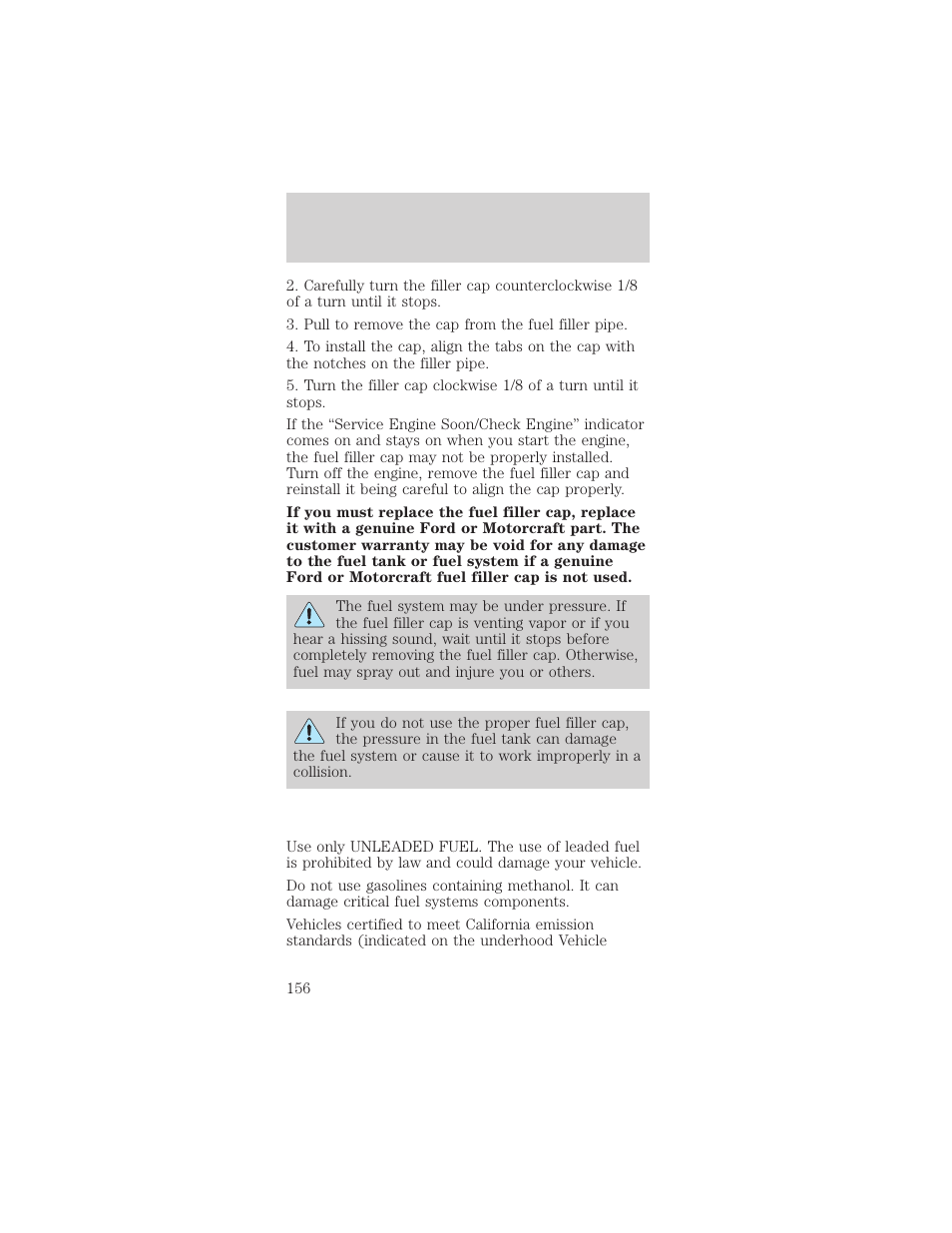 Maintenance and care | FORD 1998 Mustang User Manual | Page 156 / 192
