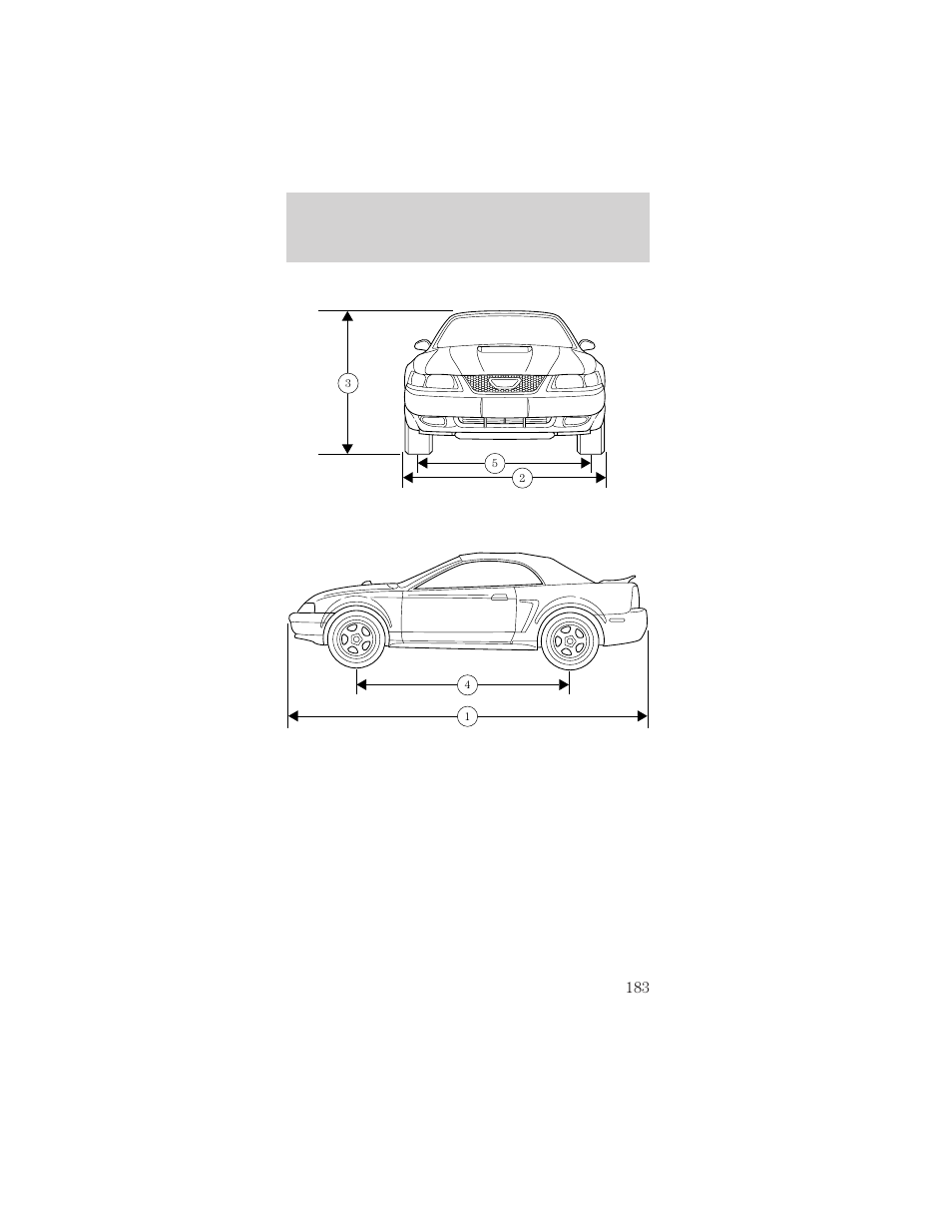 Capacities and specifications | FORD 1998 Mustang User Manual | Page 183 / 192