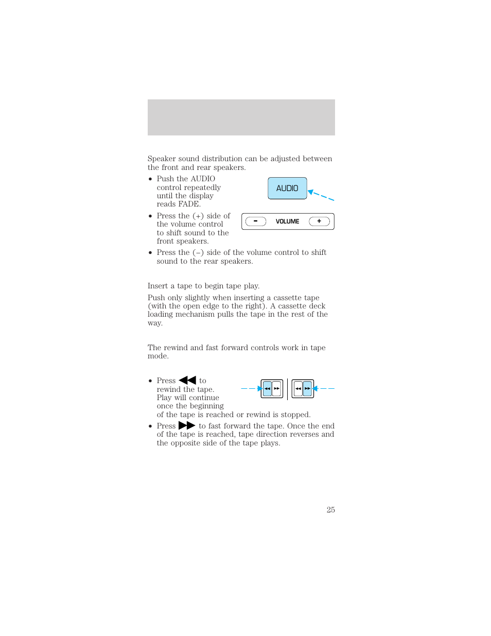 Controls and features | FORD 1998 Mustang User Manual | Page 25 / 192