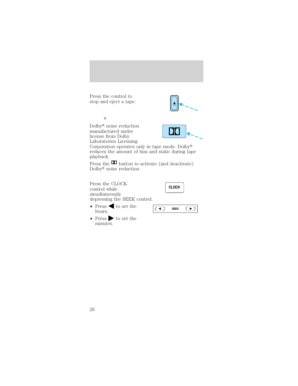 Controls and features | FORD 1998 Mustang User Manual | Page 26 / 192