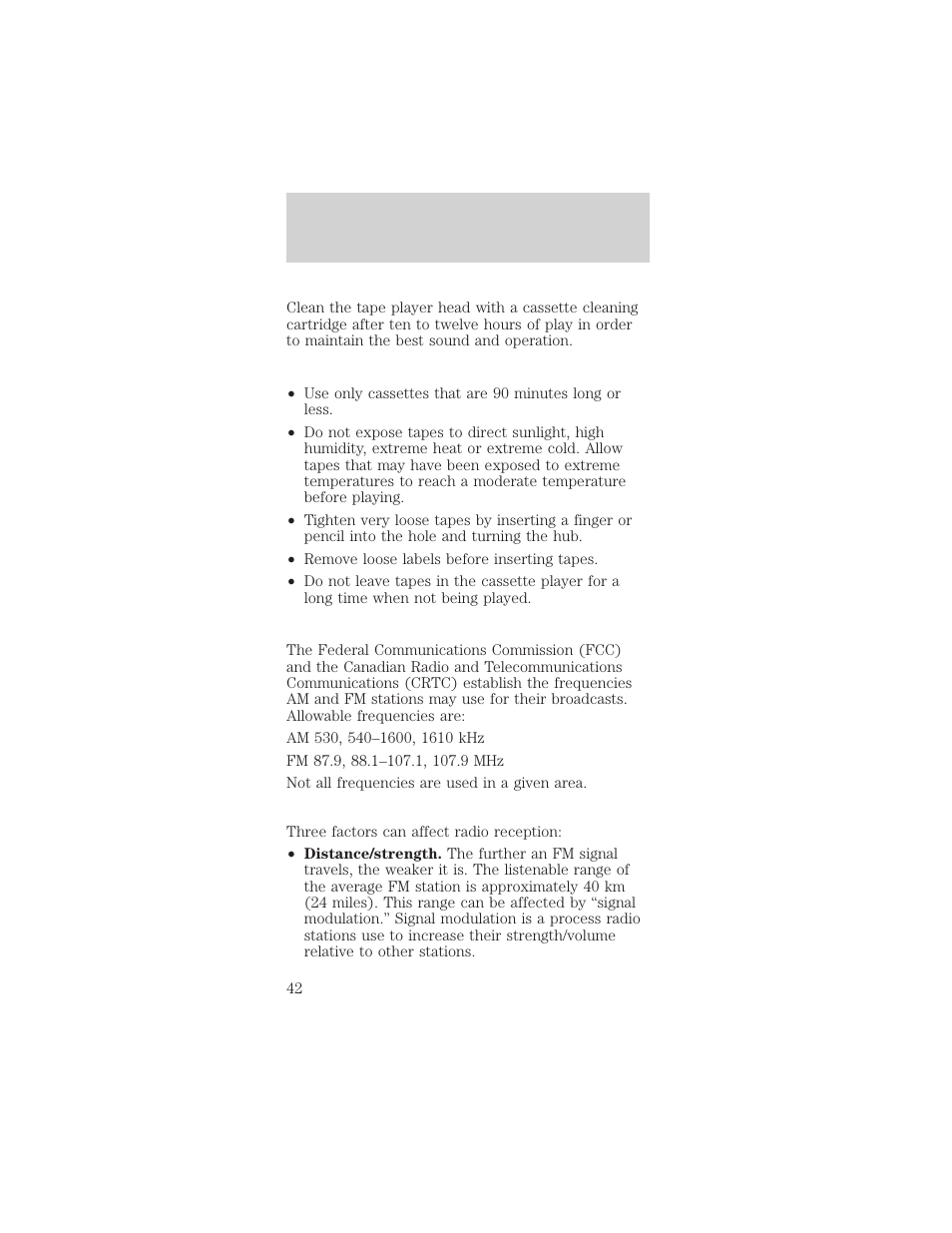 Controls and features | FORD 1998 Mustang User Manual | Page 42 / 192