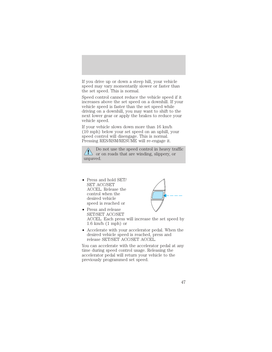 Controls and features | FORD 1998 Mustang User Manual | Page 47 / 192