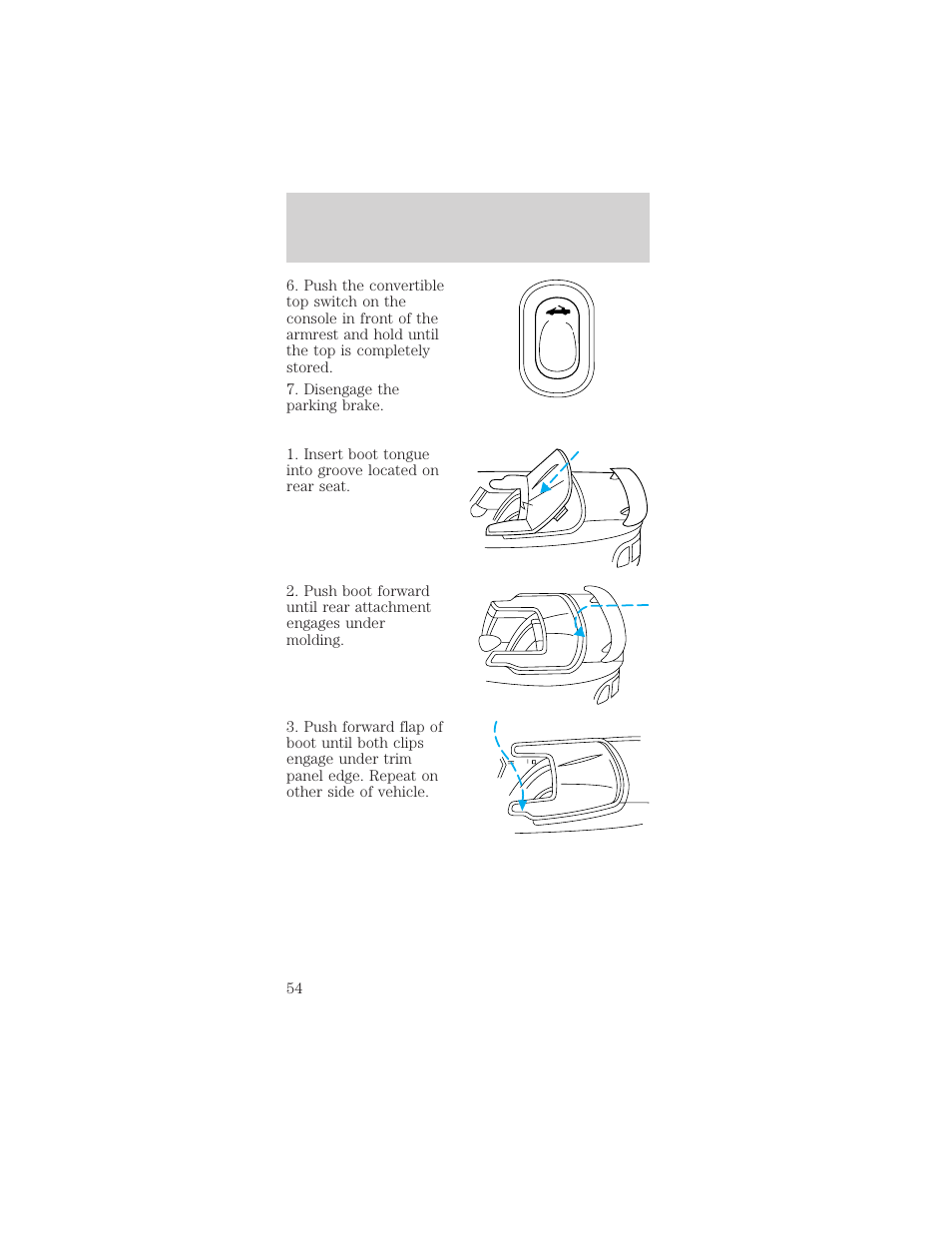 Controls and features | FORD 1998 Mustang User Manual | Page 54 / 192