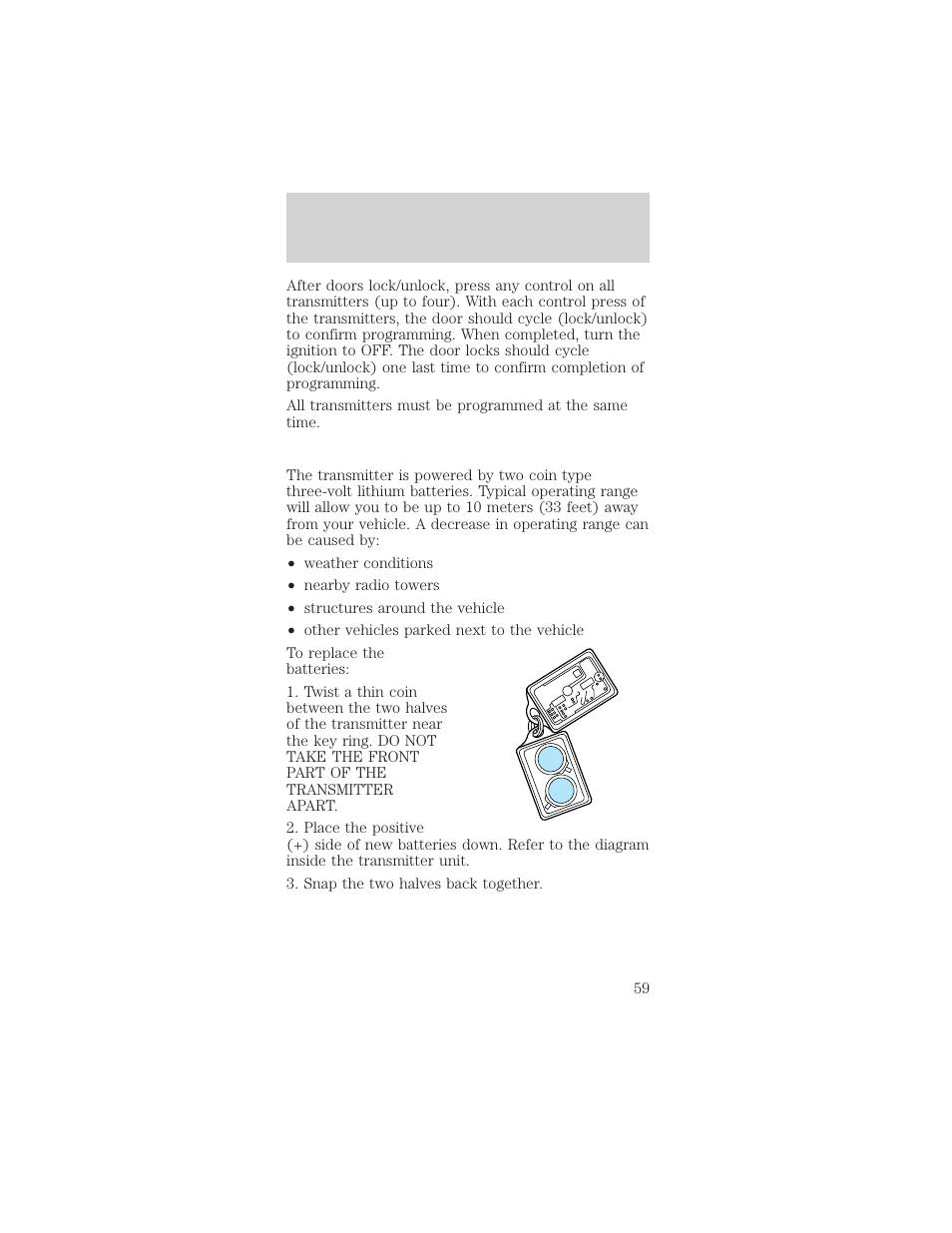 Controls and features | FORD 1998 Mustang User Manual | Page 59 / 192