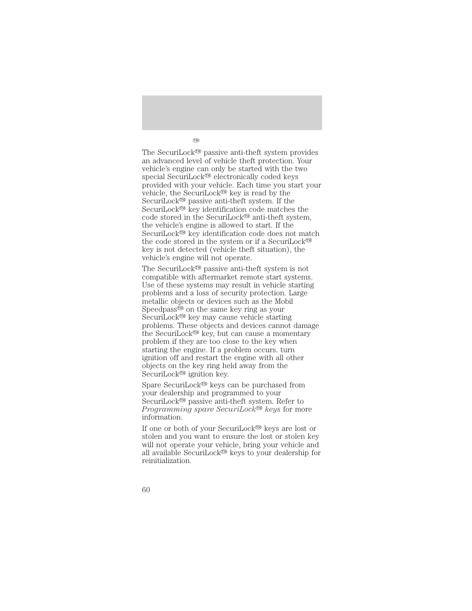 Controls and features | FORD 1998 Mustang User Manual | Page 60 / 192