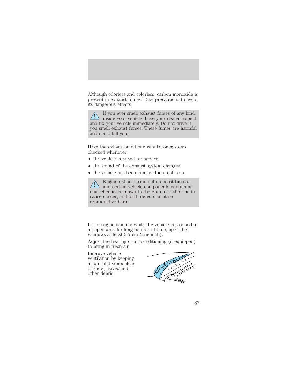 Starting | FORD 1998 Mustang User Manual | Page 87 / 192