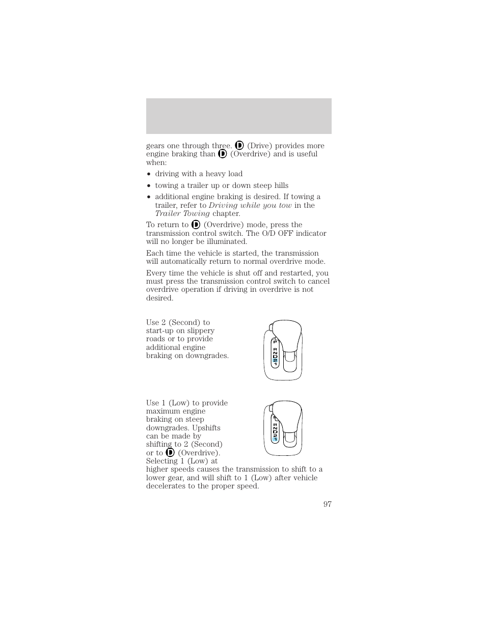 Driving | FORD 1998 Mustang User Manual | Page 97 / 192