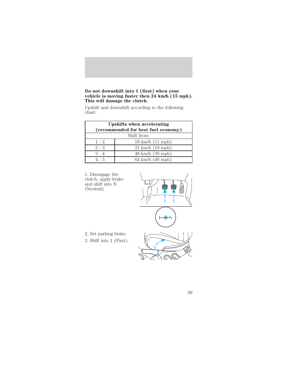 Driving | FORD 1998 Mustang User Manual | Page 99 / 192