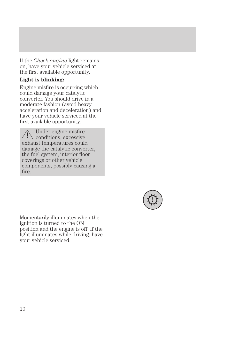 Instrumentation | FORD 2000 Focus User Manual | Page 10 / 280