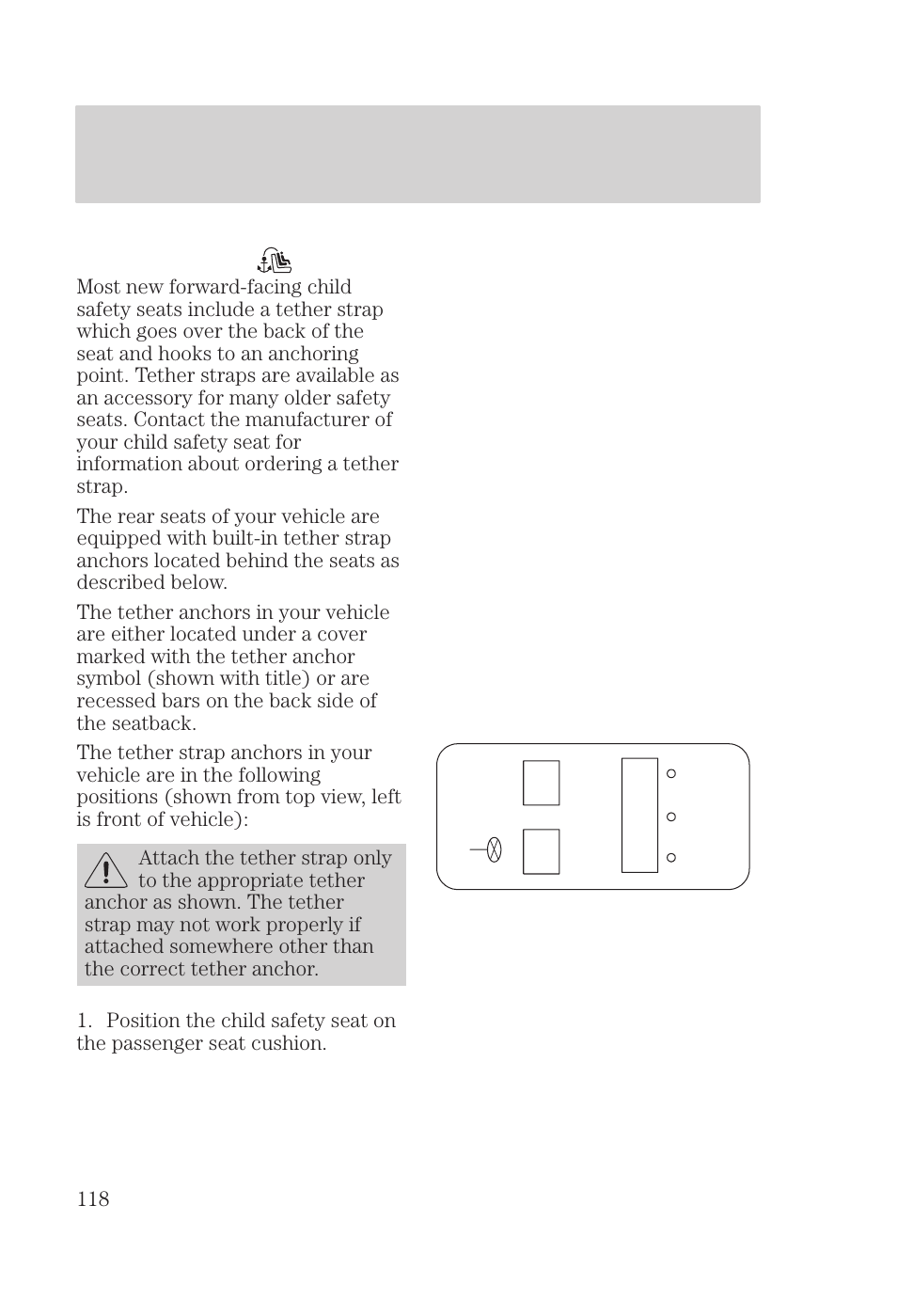 Seating and safety restraints | FORD 2000 Focus User Manual | Page 118 / 280