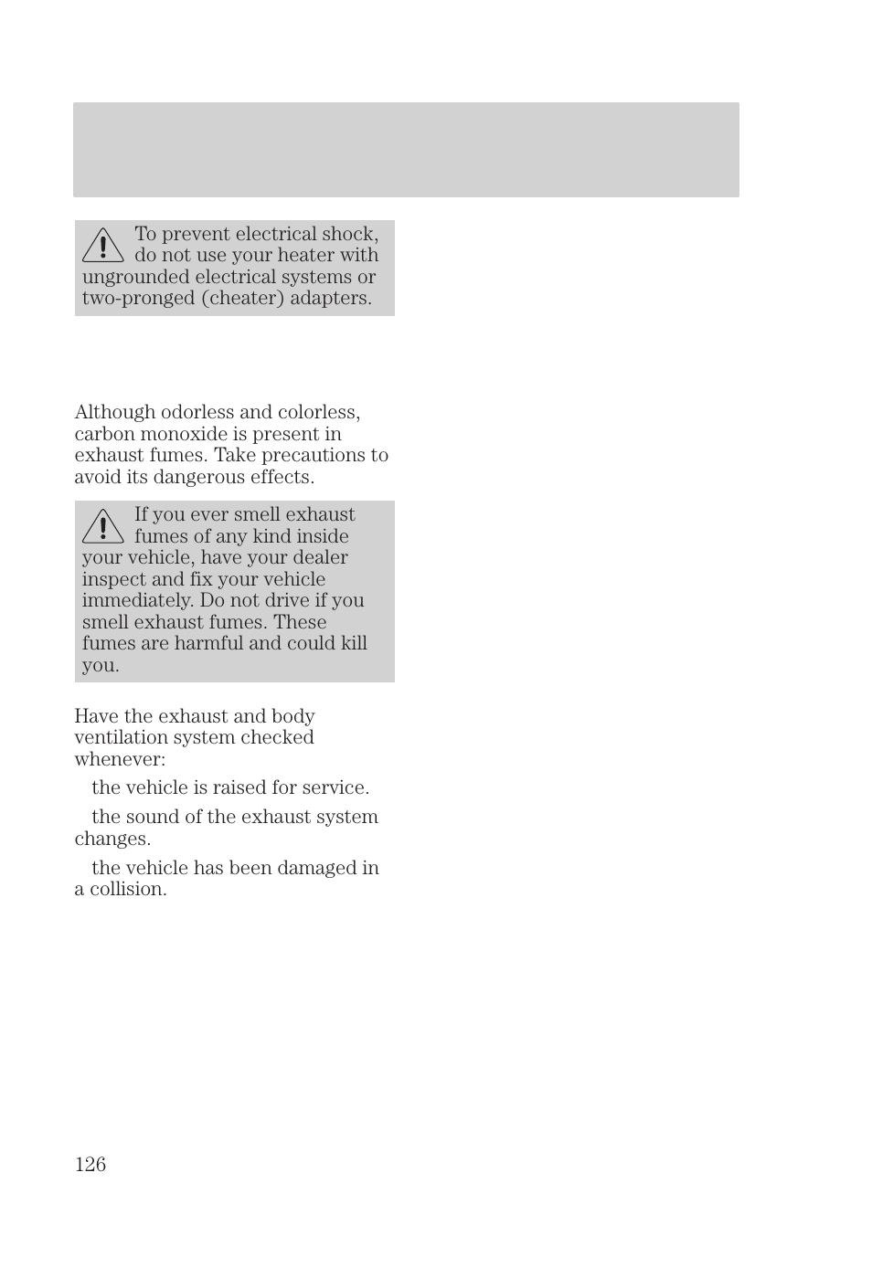 Starting | FORD 2000 Focus User Manual | Page 126 / 280