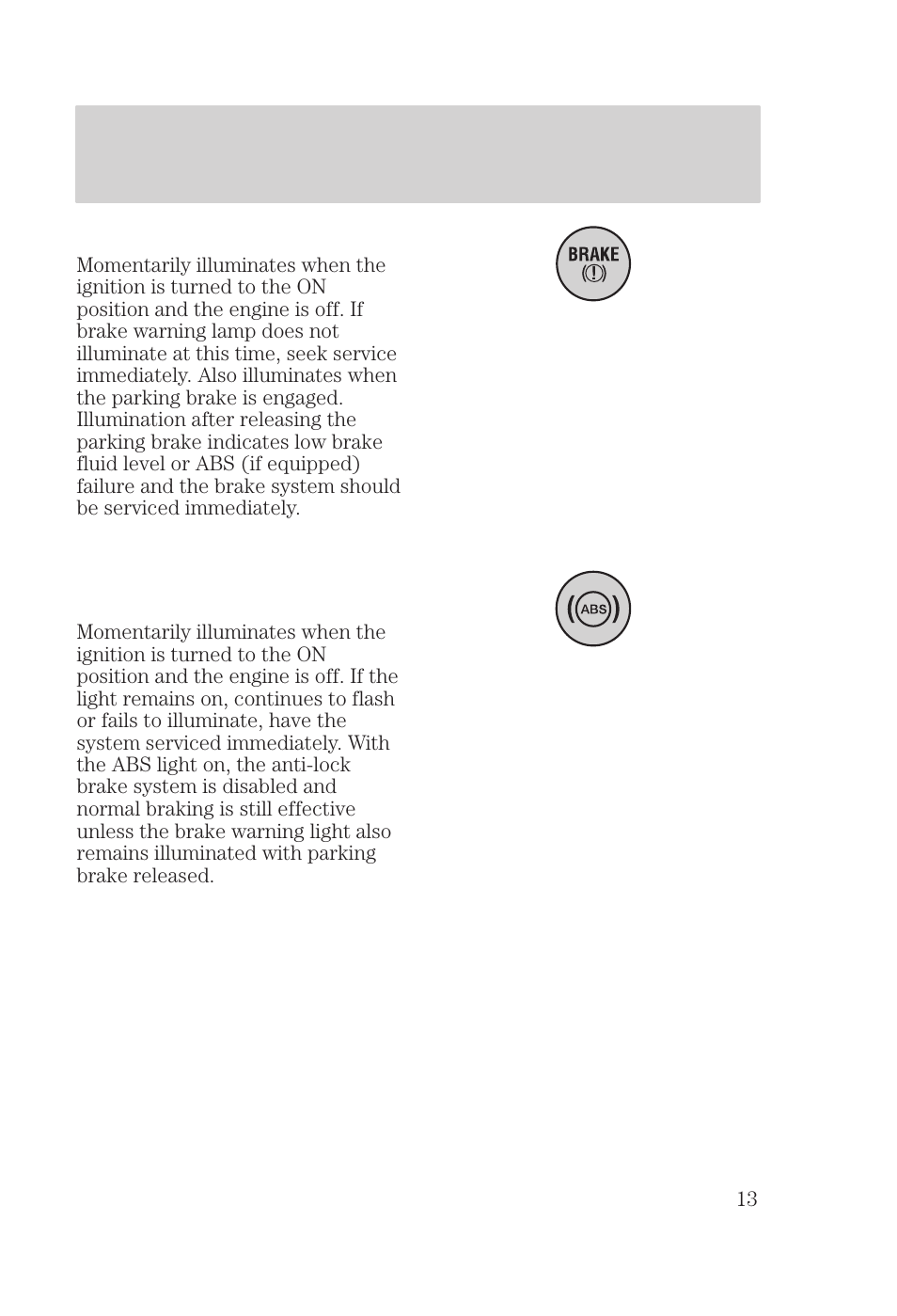 Instrumentation | FORD 2000 Focus User Manual | Page 13 / 280