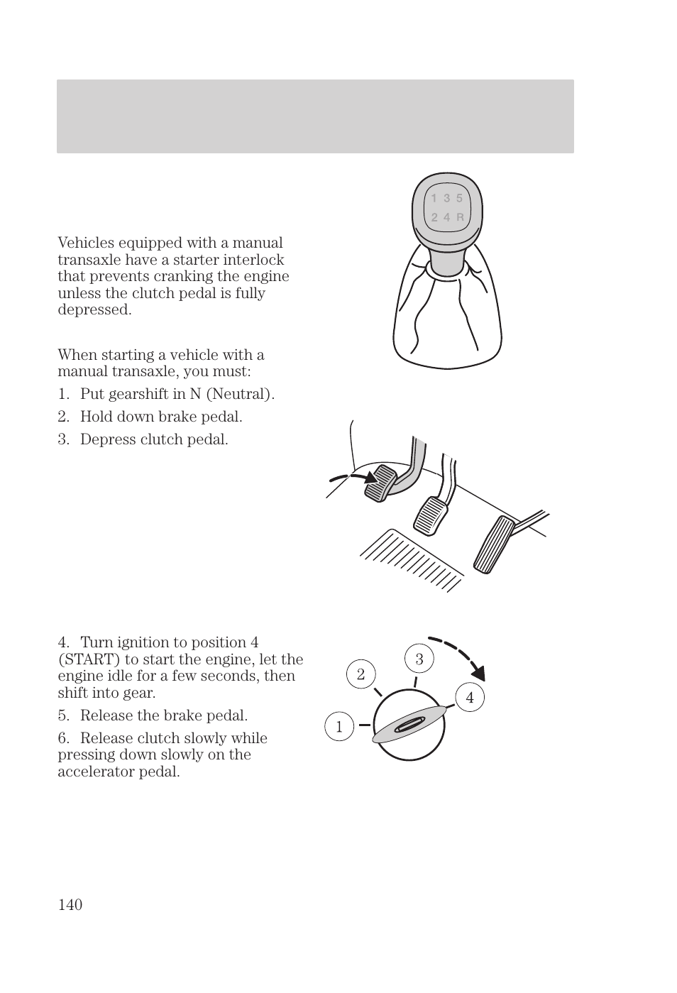 Driving | FORD 2000 Focus User Manual | Page 140 / 280