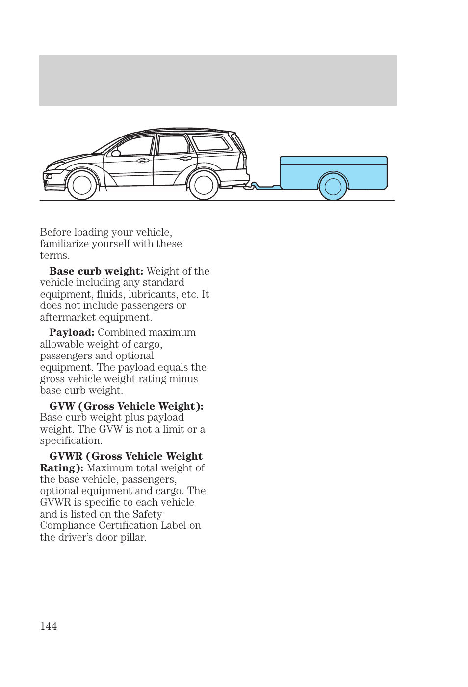 Driving | FORD 2000 Focus User Manual | Page 144 / 280