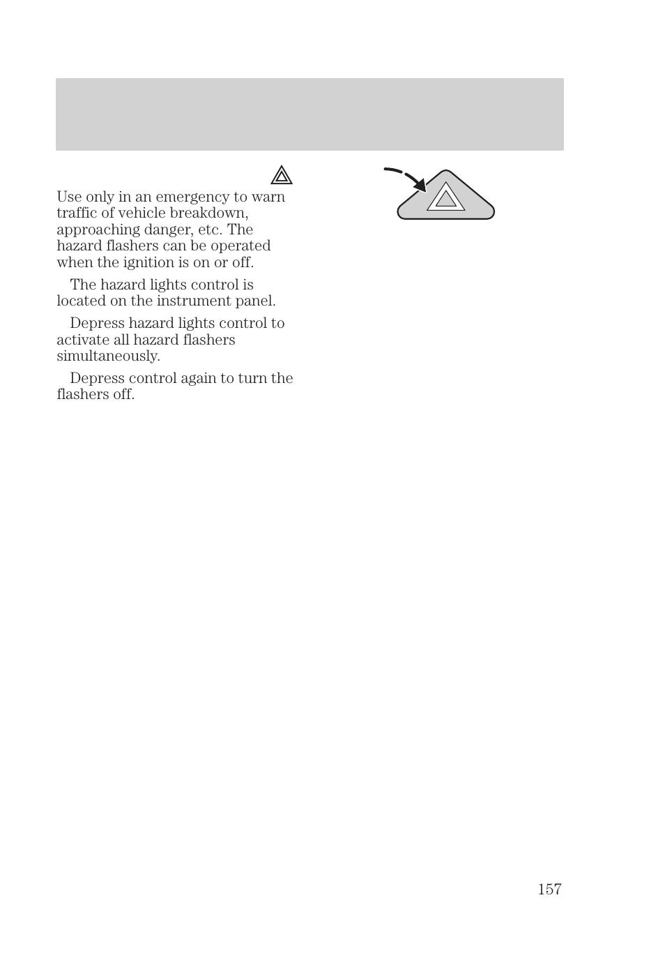 Roadside emergencies | FORD 2000 Focus User Manual | Page 157 / 280