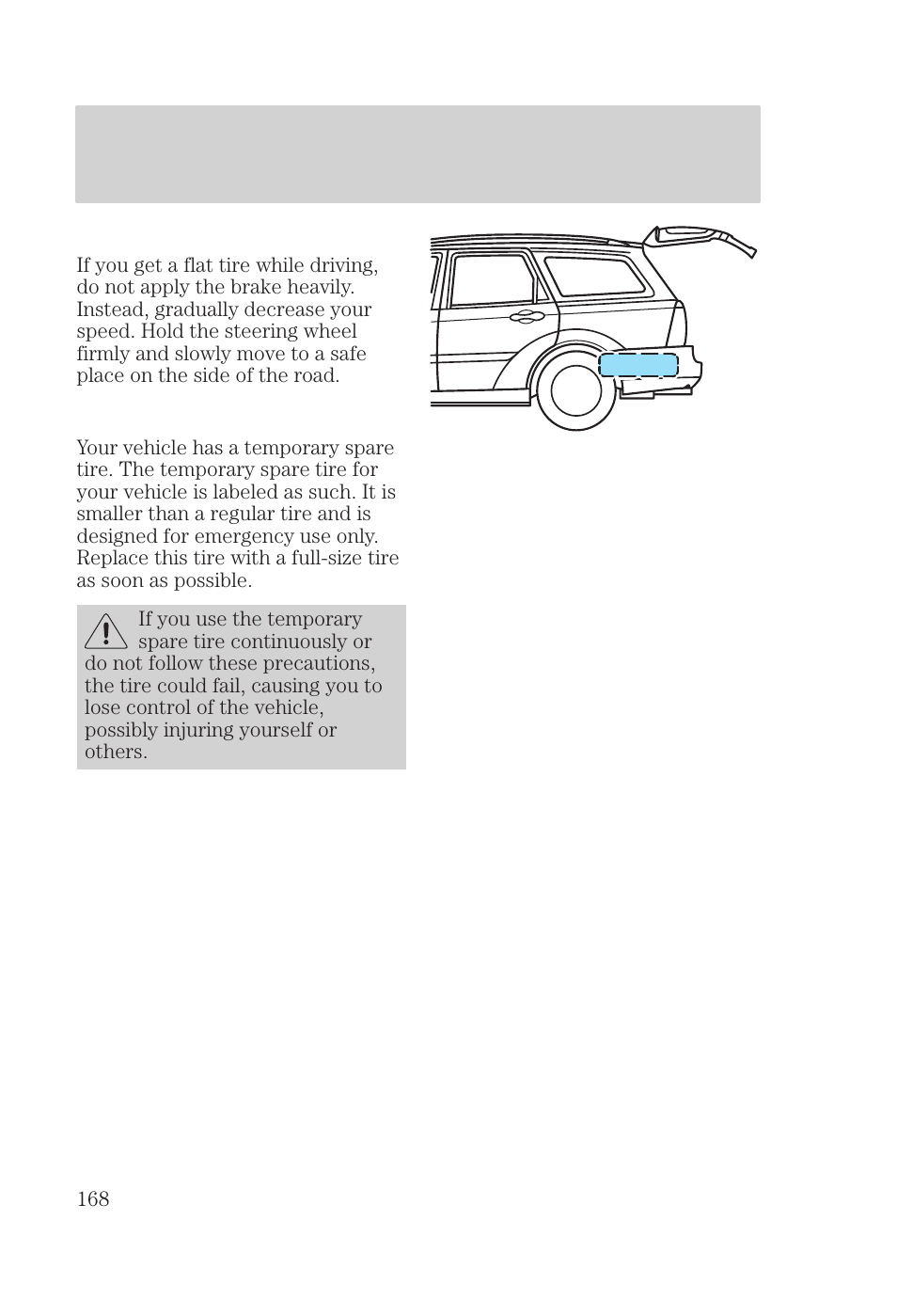 Roadside emergencies | FORD 2000 Focus User Manual | Page 168 / 280