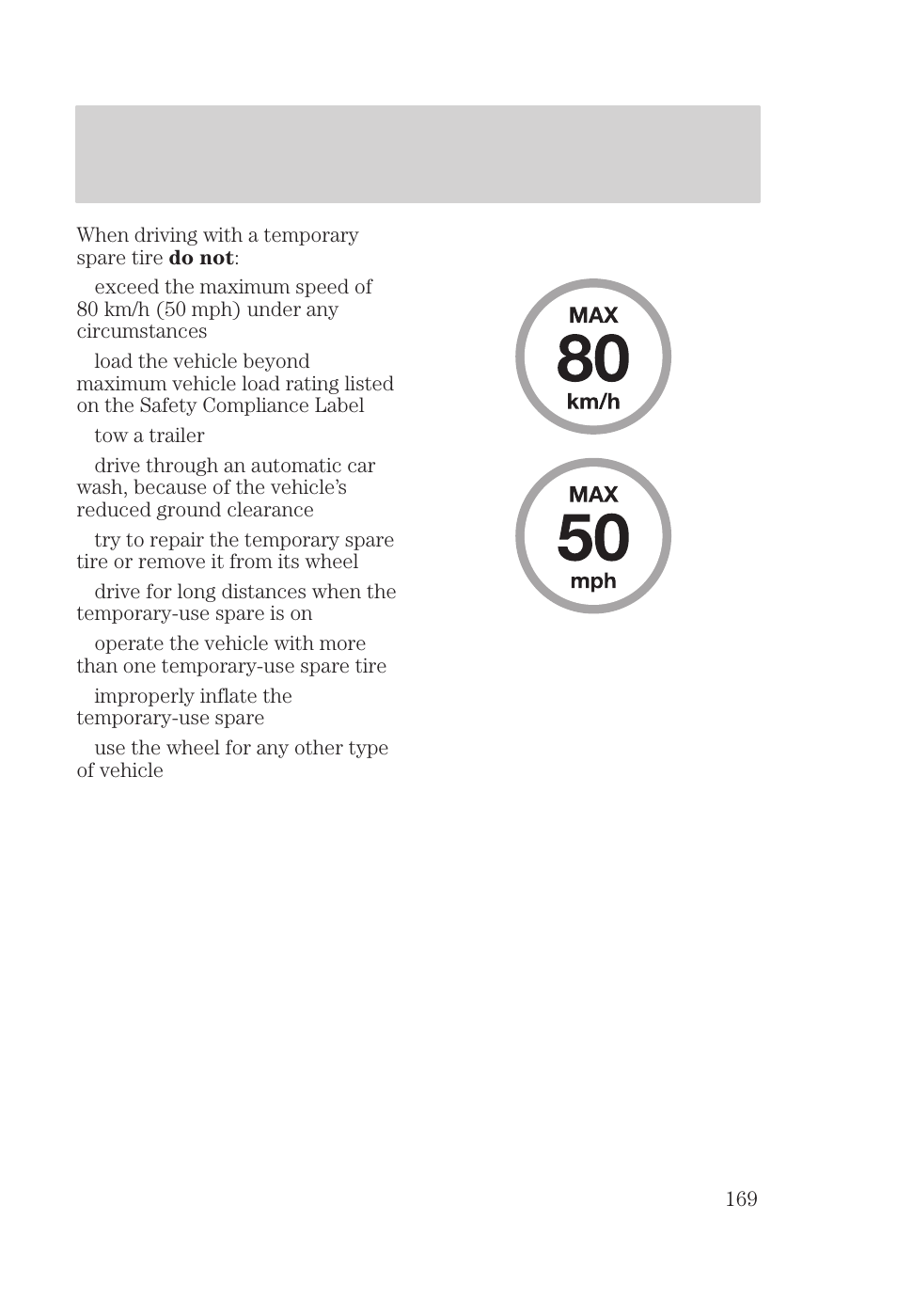 Roadside emergencies | FORD 2000 Focus User Manual | Page 169 / 280