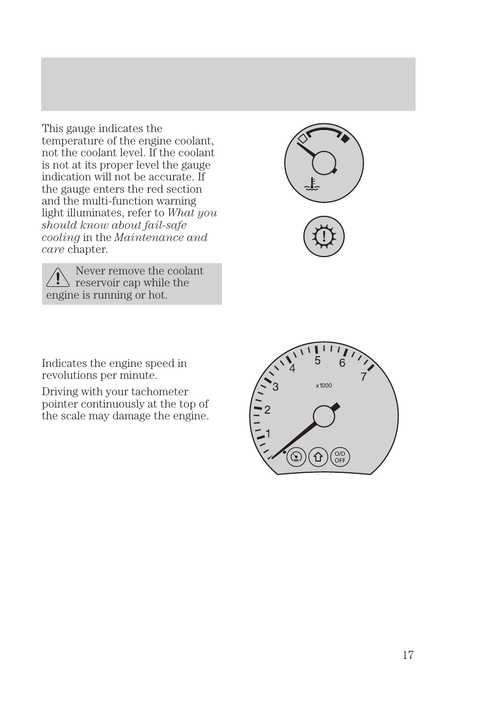 Instrumentation | FORD 2000 Focus User Manual | Page 17 / 280
