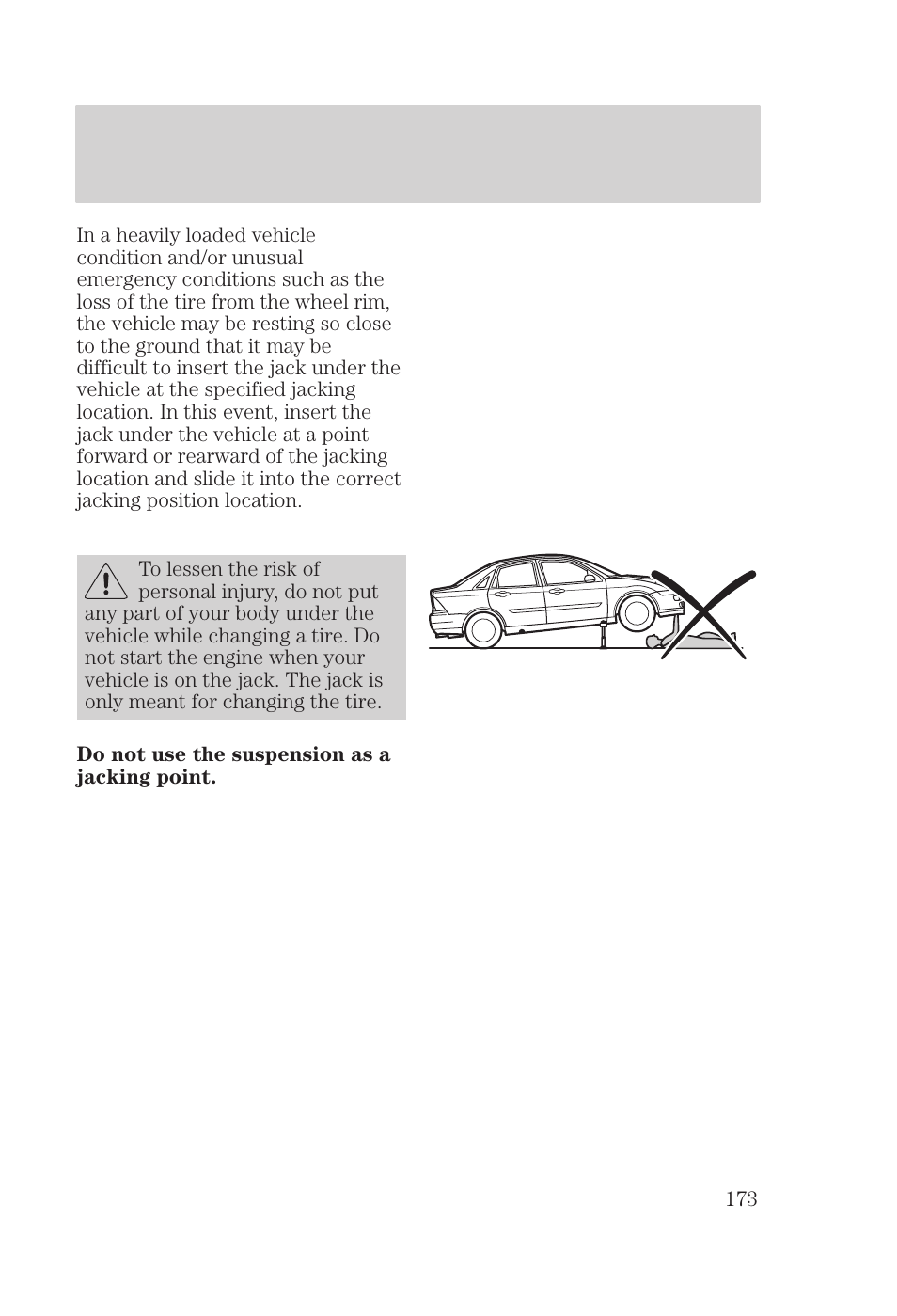 Roadside emergencies | FORD 2000 Focus User Manual | Page 173 / 280