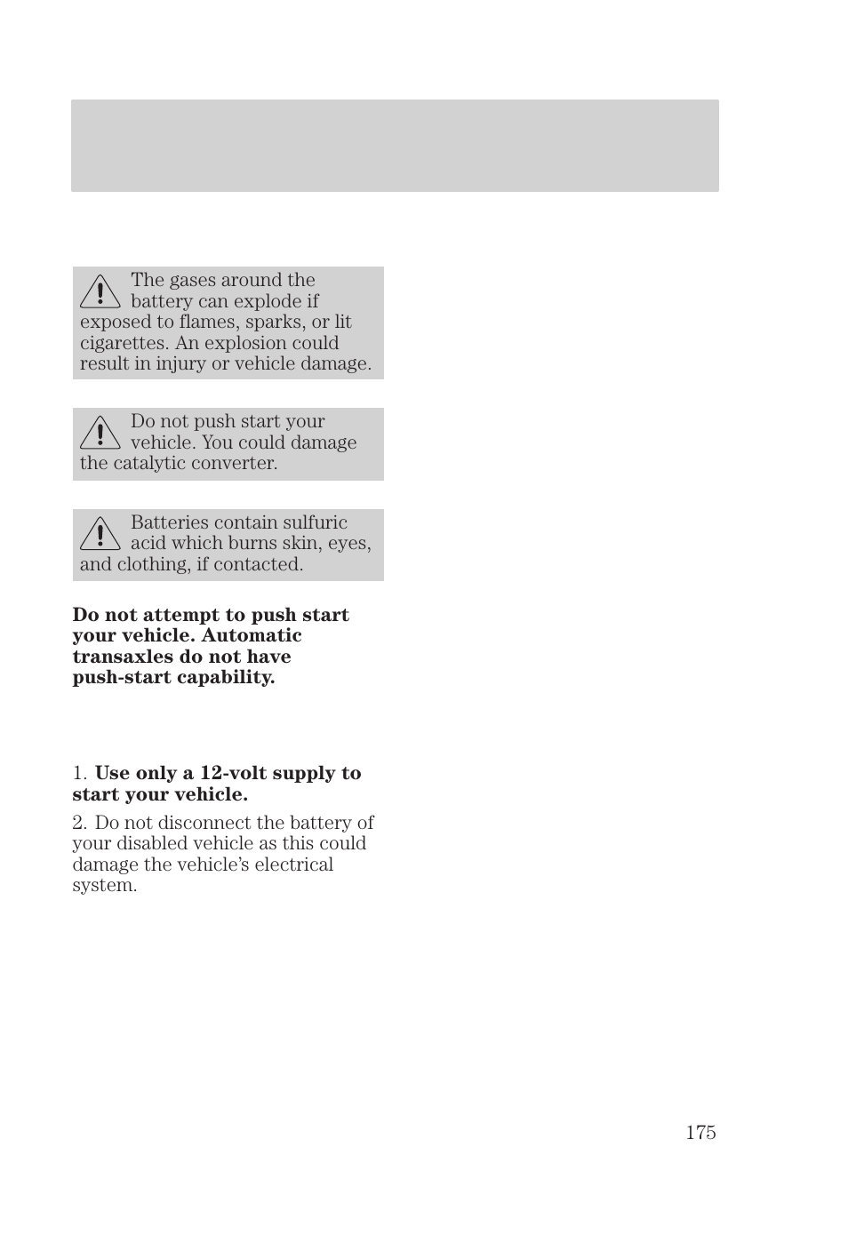 Roadside emergencies | FORD 2000 Focus User Manual | Page 175 / 280