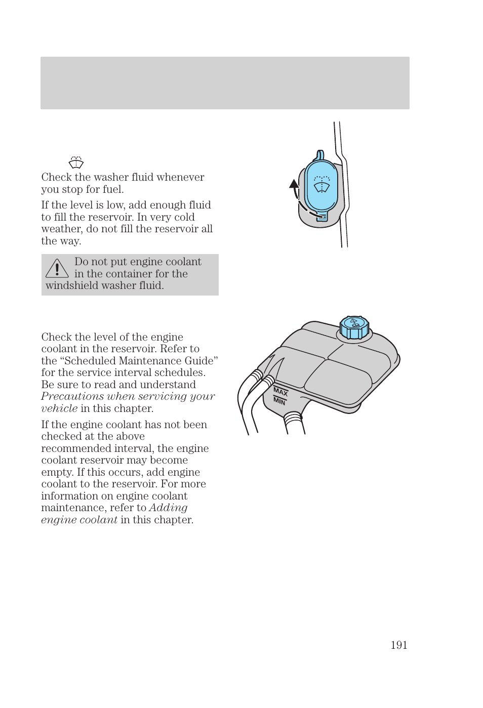 Maintenance and care | FORD 2000 Focus User Manual | Page 191 / 280