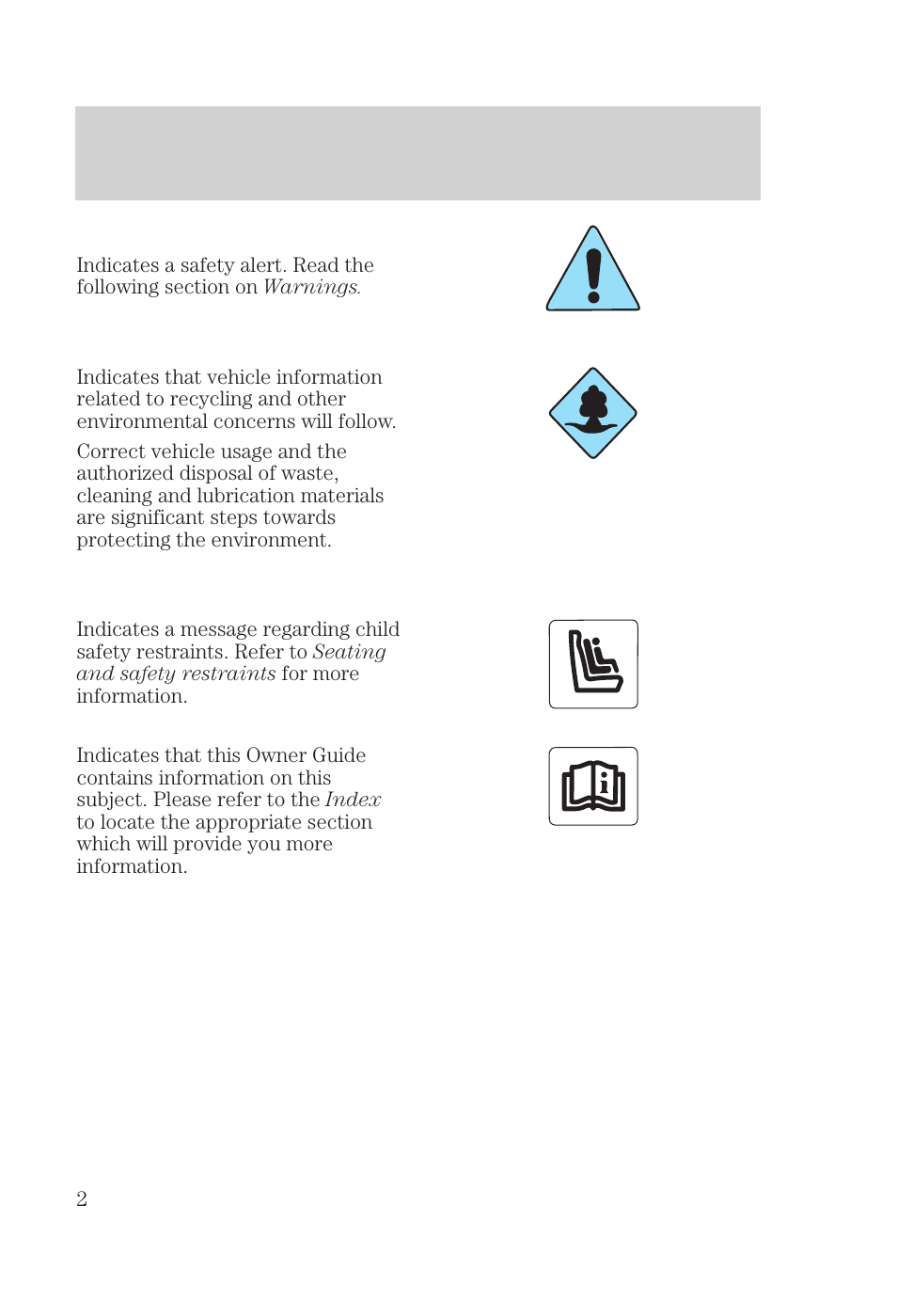 Introduction | FORD 2000 Focus User Manual | Page 2 / 280