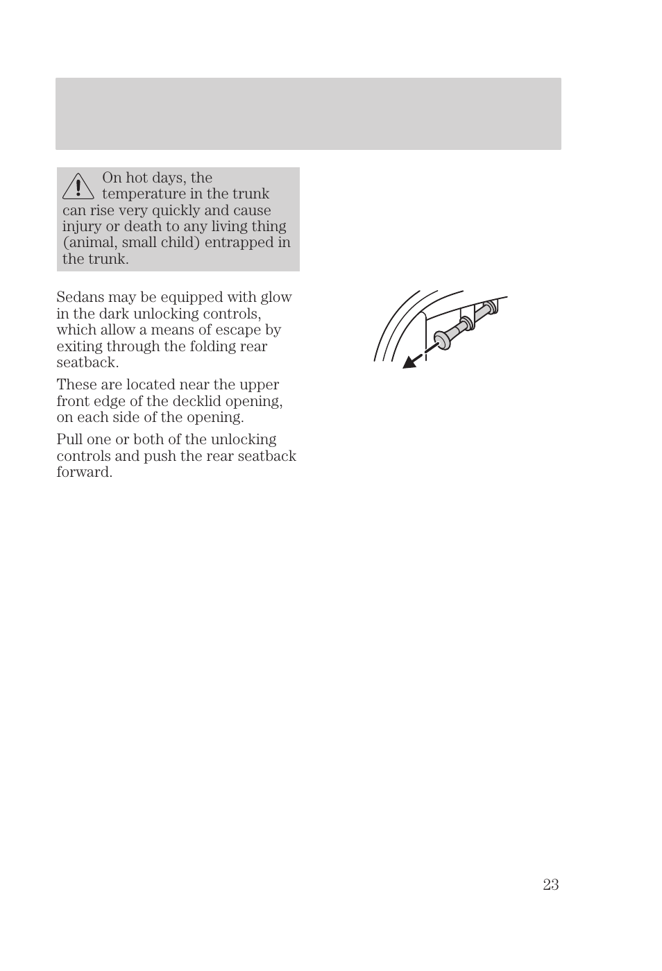 Controls and features | FORD 2000 Focus User Manual | Page 23 / 280