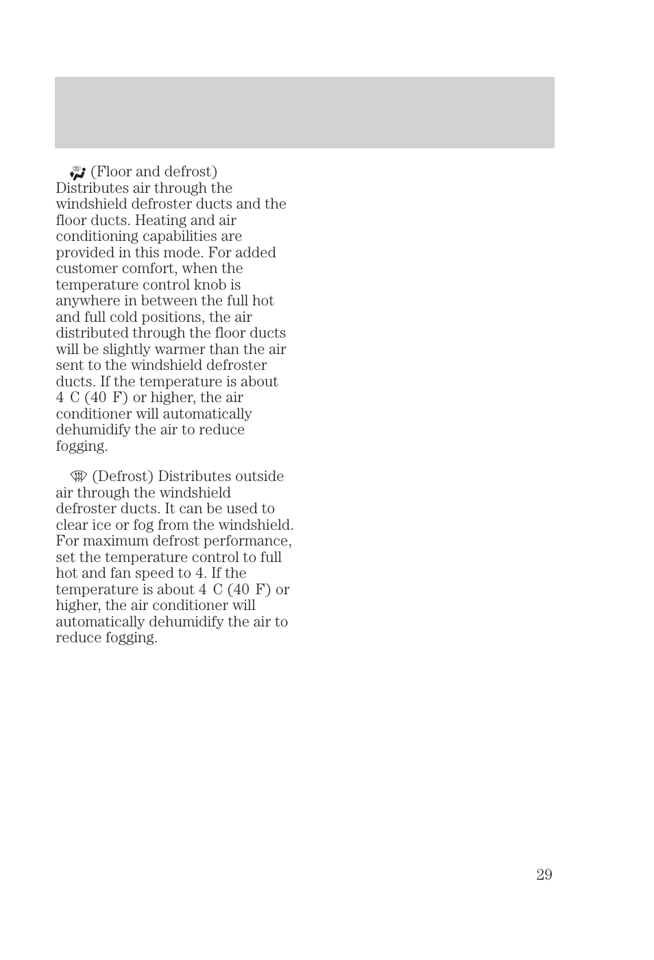 Controls and features | FORD 2000 Focus User Manual | Page 29 / 280