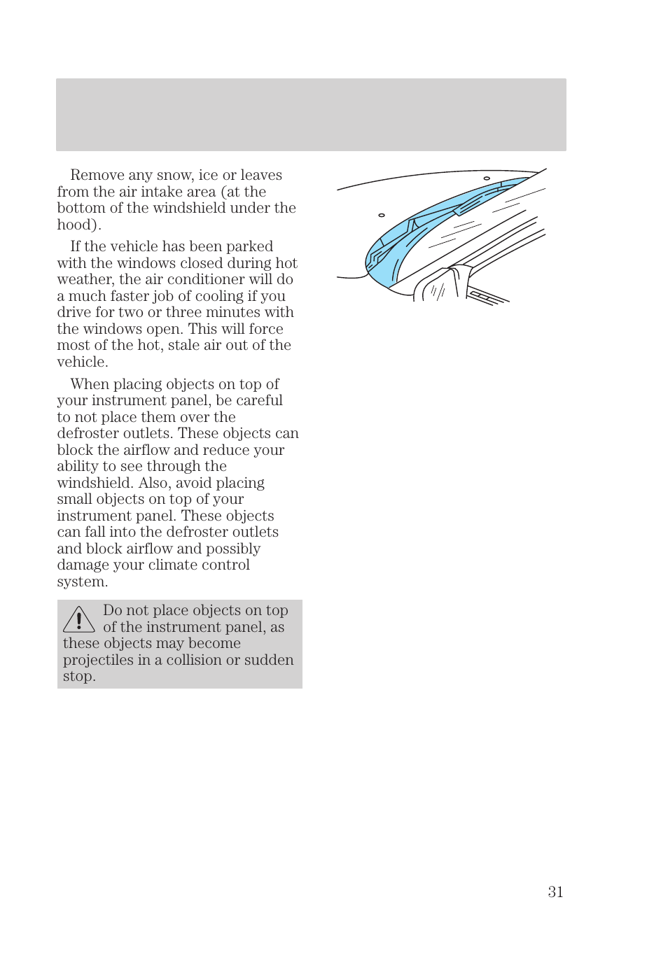 Controls and features | FORD 2000 Focus User Manual | Page 31 / 280