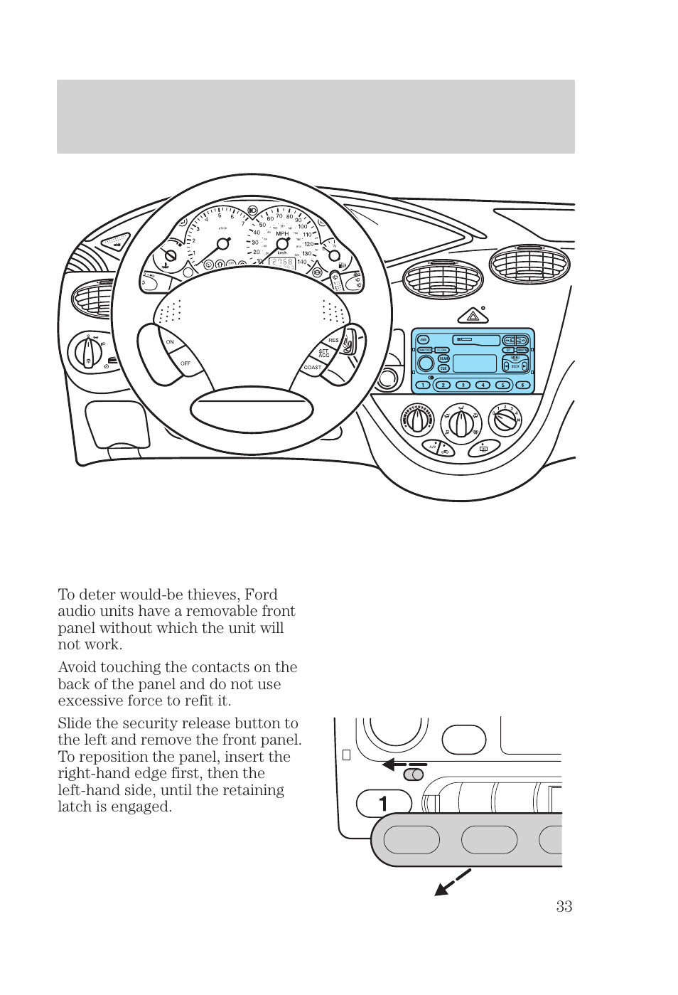 Controls and features | FORD 2000 Focus User Manual | Page 33 / 280